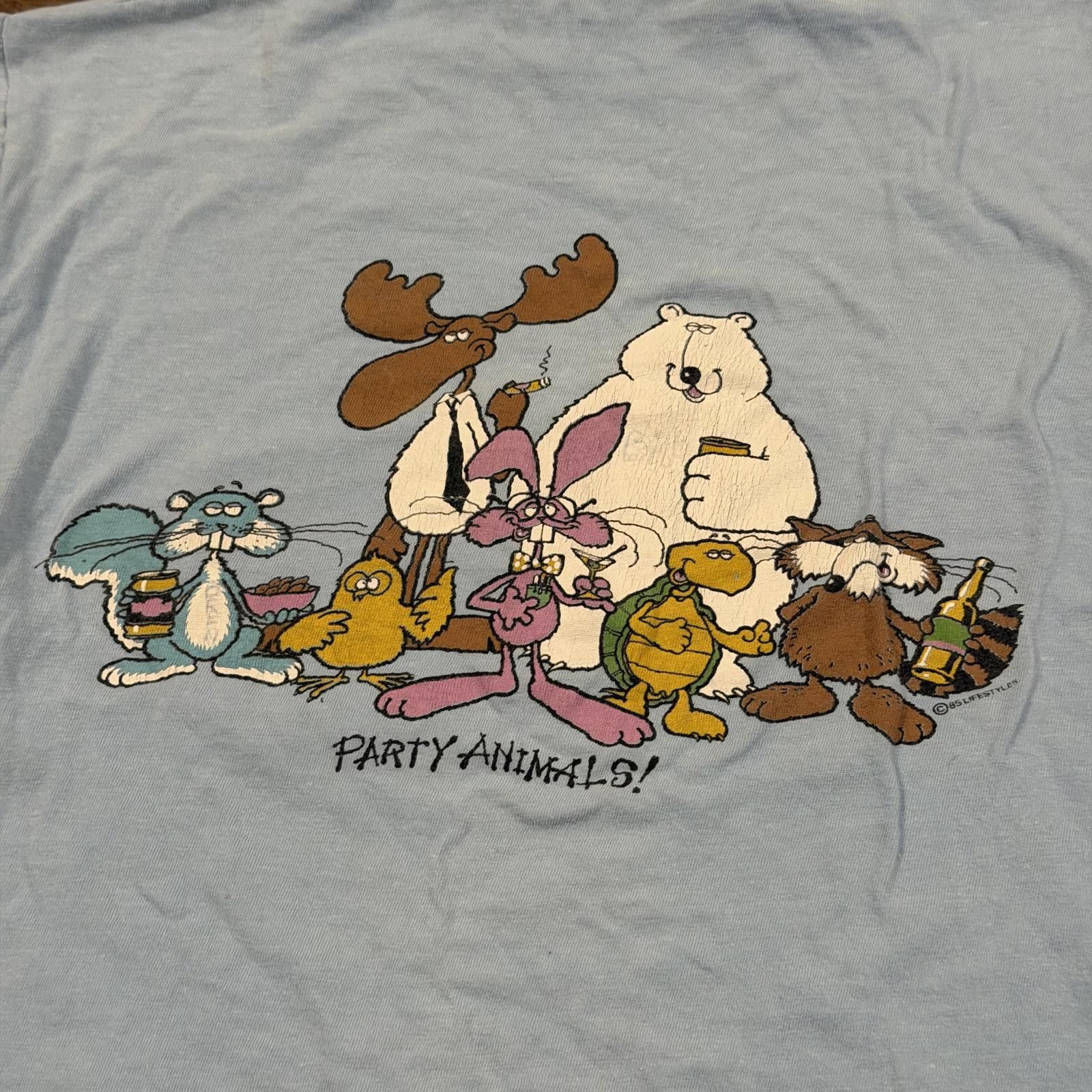 Other Vintage 80s Funny Party Animals Kitschy Shasta Lake Shirt Size US S / EU 44-46 / 1 - 2 Thumbnail