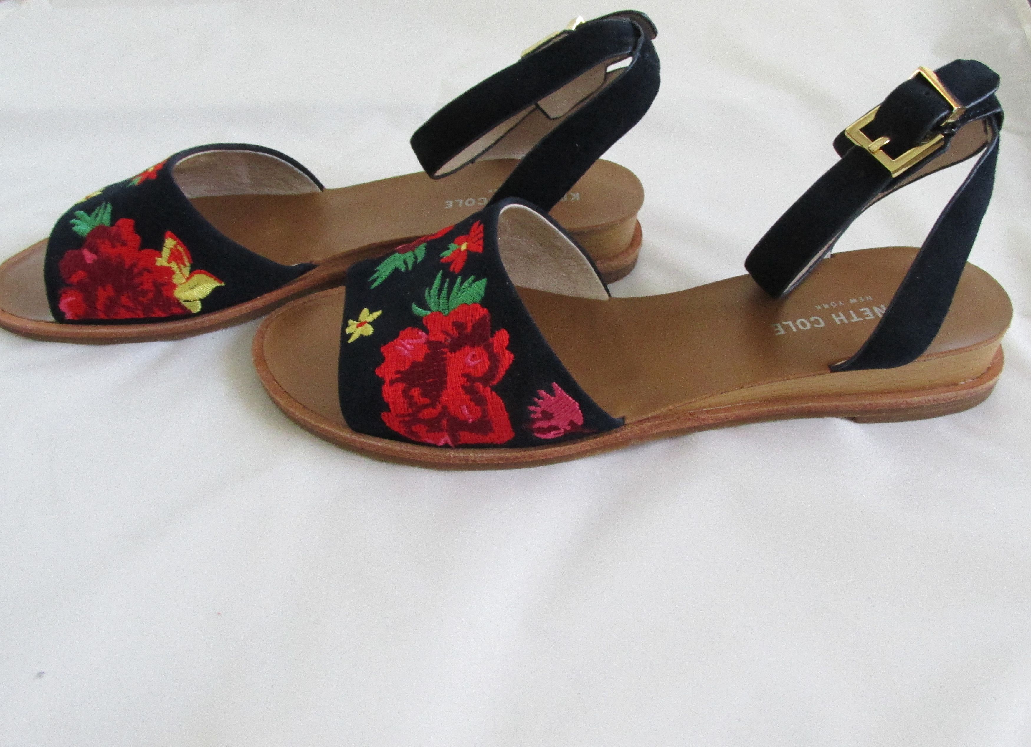 Kenneth Cole Kenneth Cole "Jony" Women's Suede Sandals Size 8 M Size US 8 / IT 38 - 4 Thumbnail