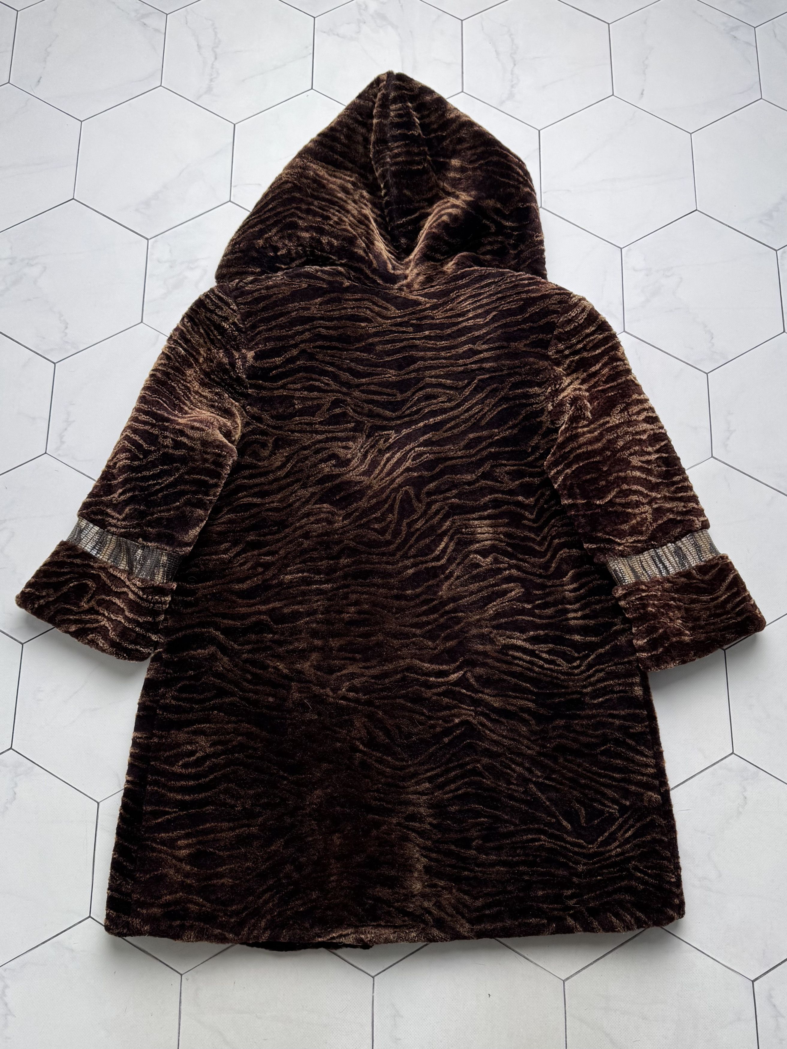 Vintage Vintage Real Sheepskin Hooded Coat(B409)E2D15 Size M / US 6-8 / IT 42-44 - 15 Thumbnail