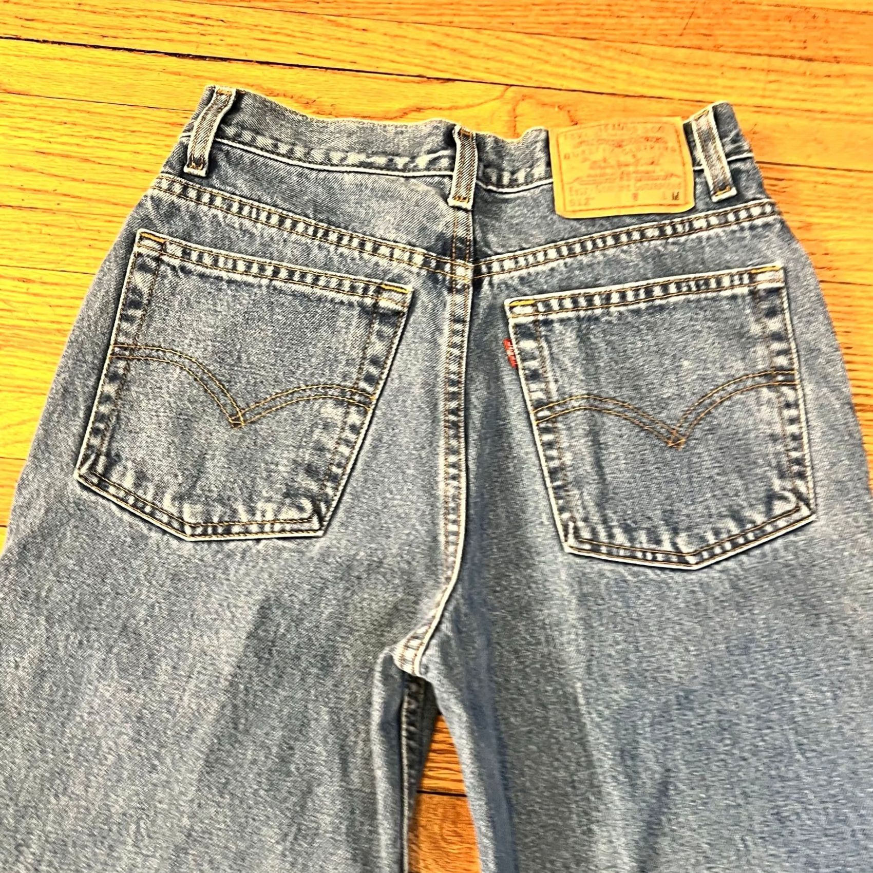 Levi's VINTAGE Levi Jeans 512 Womens 9 Slim Straight Denim Pants High Rise Mom Blue 9 Juniors Teens Slim Straight Retro Ankle Womens Jeans 9 Size 30" / US 8 / IT 44 - 2 Thumbnail