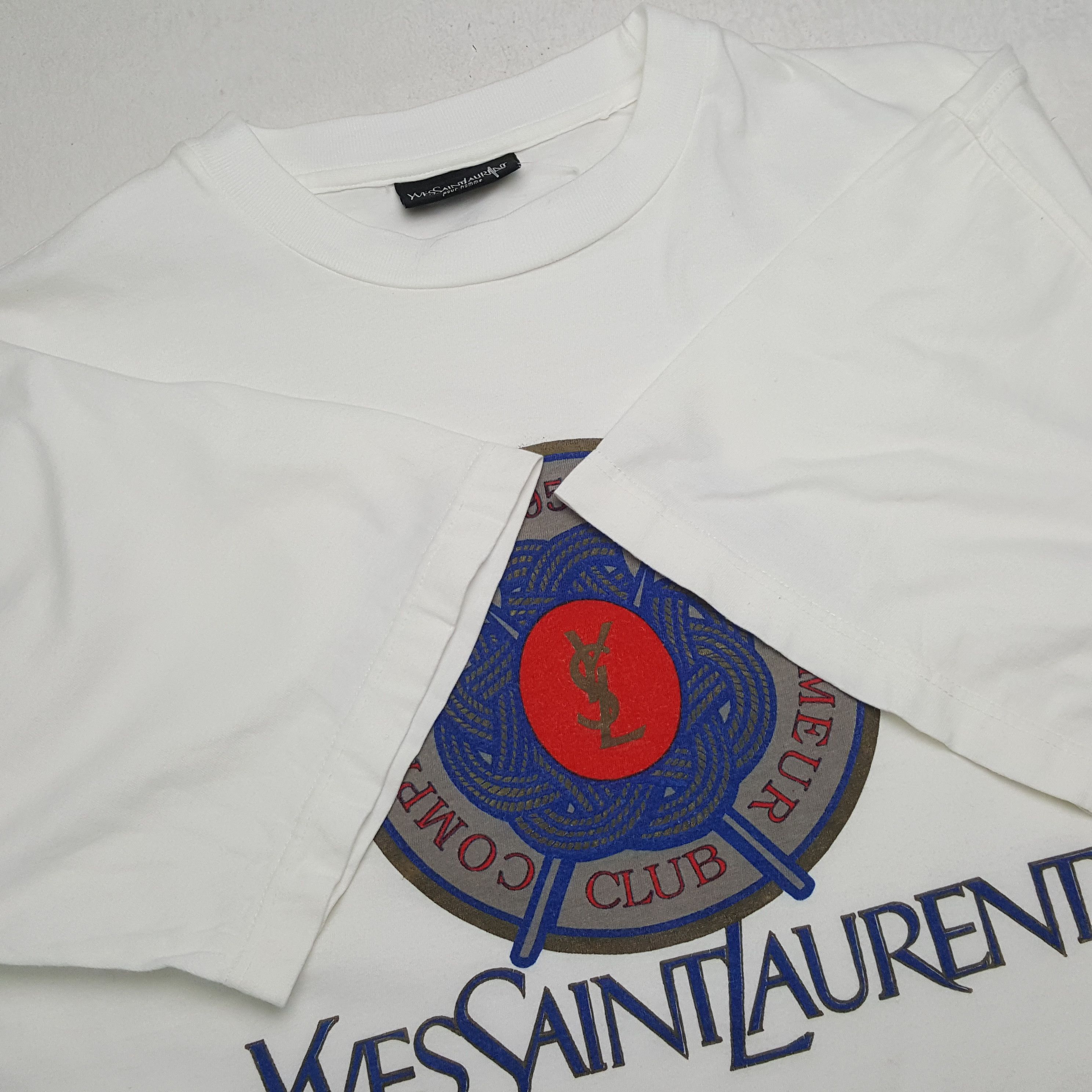 Yves Saint Laurent Vintage Yves Saint Laurent Italian Brand T-shirt RR14 Size US L / EU 52-54 / 3 - 5 Thumbnail
