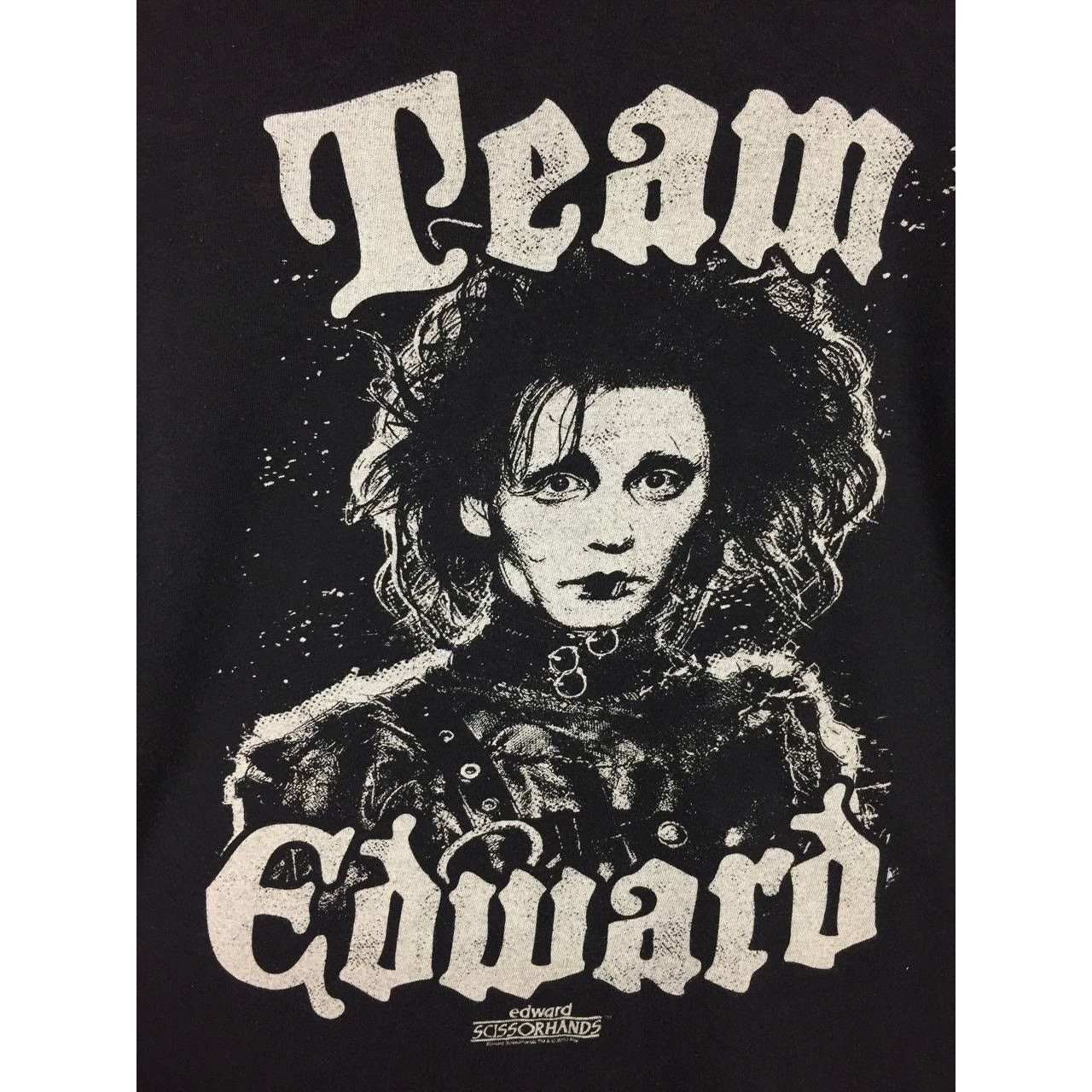 Vintage Edward Scissorhands Johnny Depp Movie Team Edward Tee Size L / US 10 / IT 46 - 4 Thumbnail