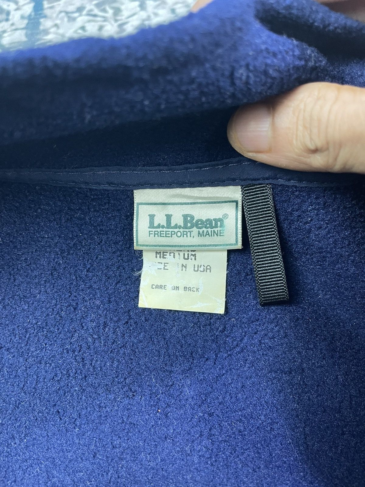 L.L. Bean Vintage LL Bean Half Zipper Fleece Sweatshirt Size M / US 6-8 / IT 42-44 - 9 Thumbnail