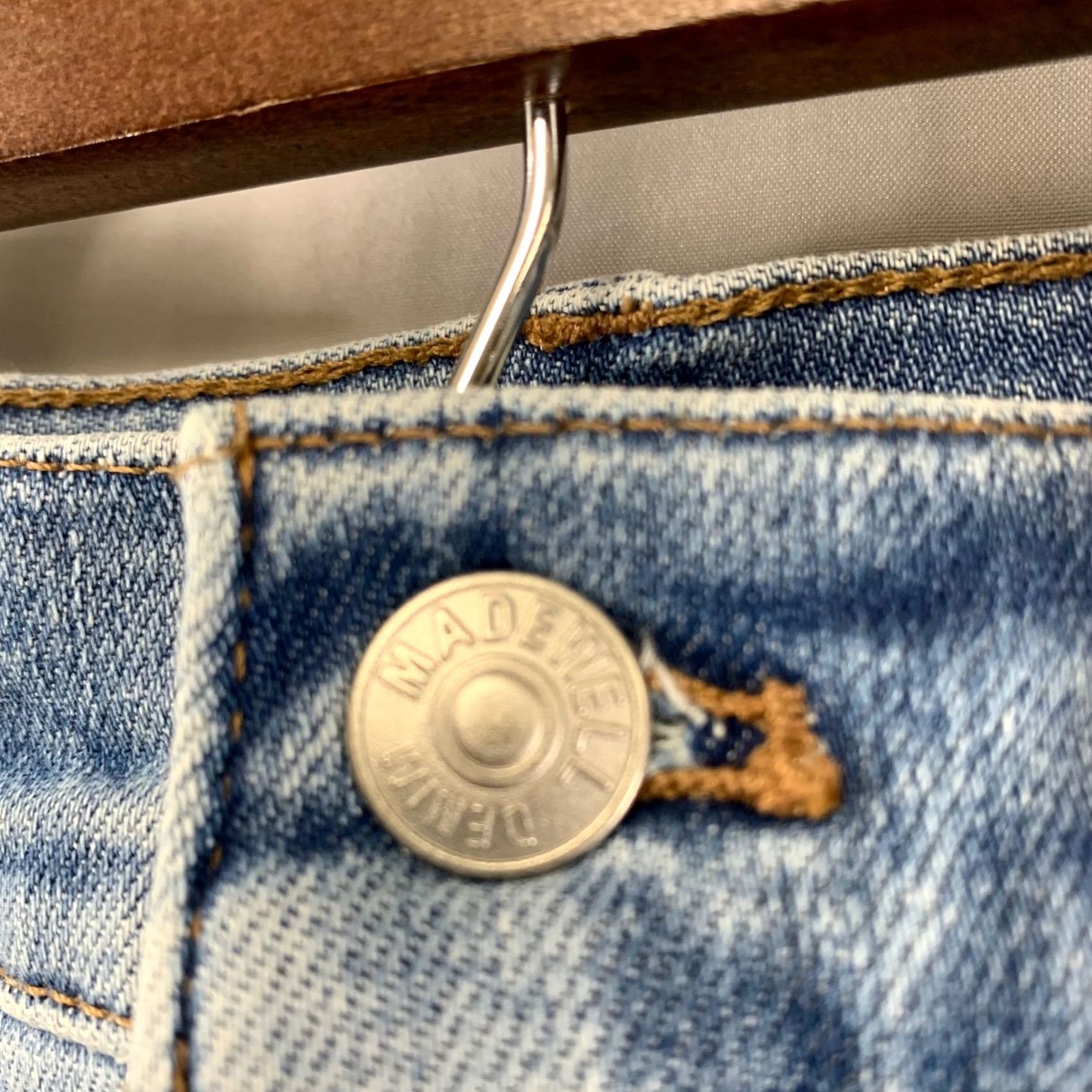 Madewell Madewell The Mid-Rise Perfect Vintage Jean Womens Blue Straight Leg Stretch Size 28 Size 28" / US 6 / IT 42 - 3 Thumbnail