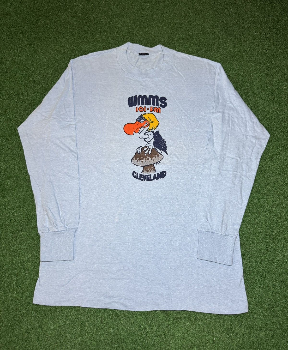Vintage Vintage WMMS Cleveland Radio Rock Metal 80s Buzzard T Shirt Size US L / EU 52-54 / 3 - 1 Thumbnail