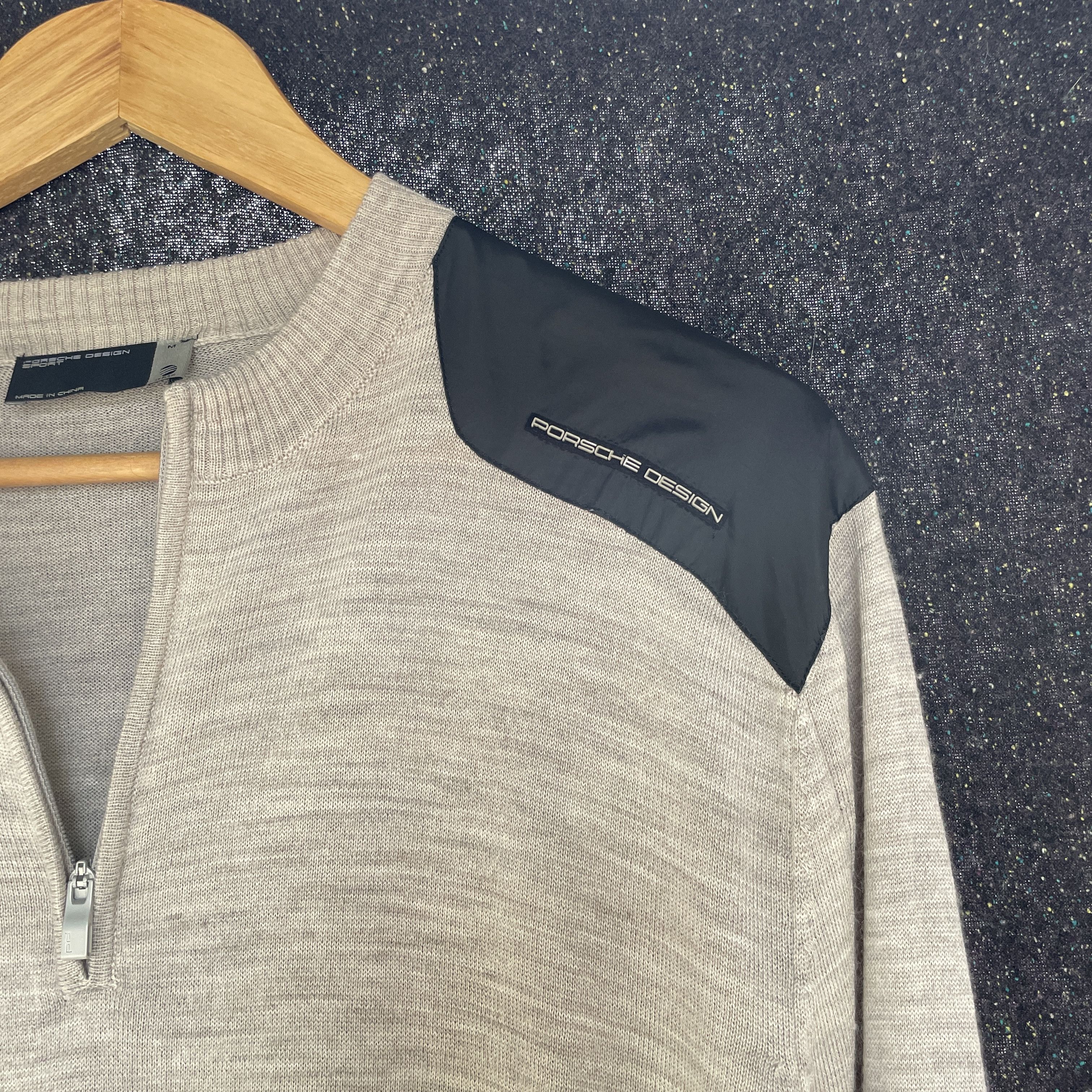 Adidas × Porsche Design Adidas x Porsche Design 1/4 Zip Wool Melange Sweater Size M Size US M / EU 48-50 / 2 - 5 Thumbnail