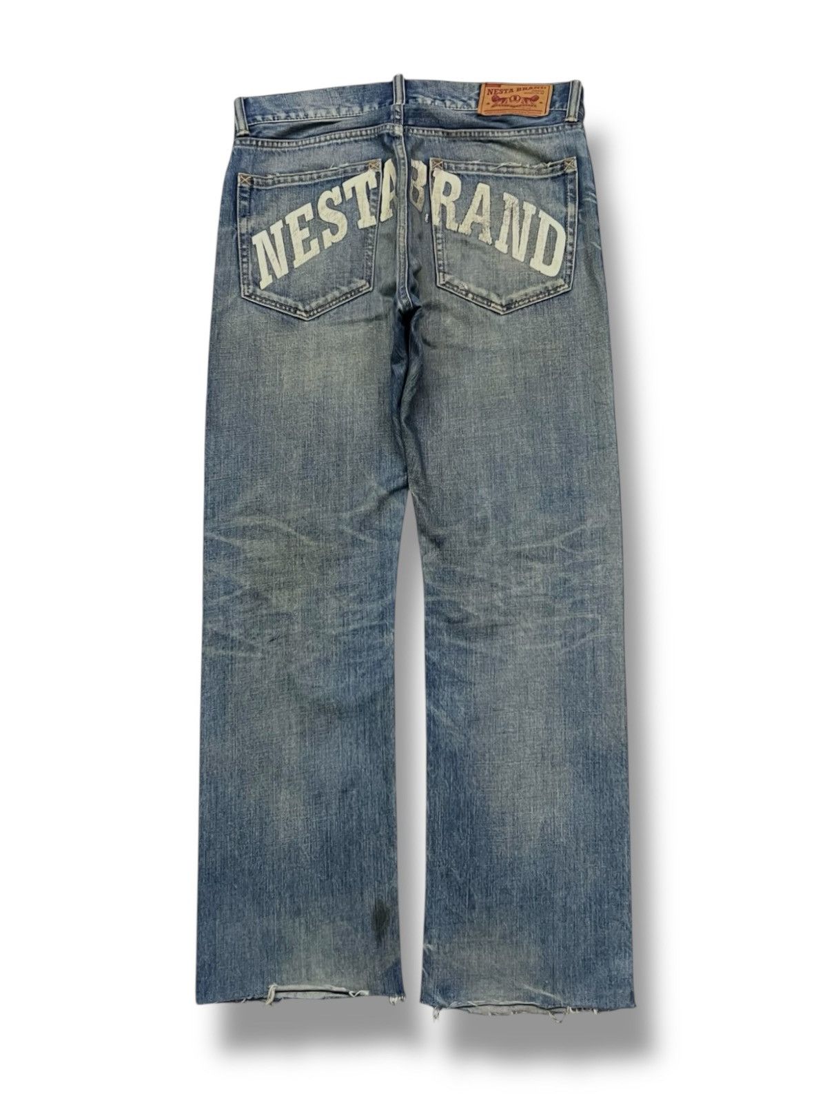 Japanese Brand Vintage 00s NESTA BRAND (Nesta Japan) Japanese Denim - W35 Size US 35 - 3 Thumbnail