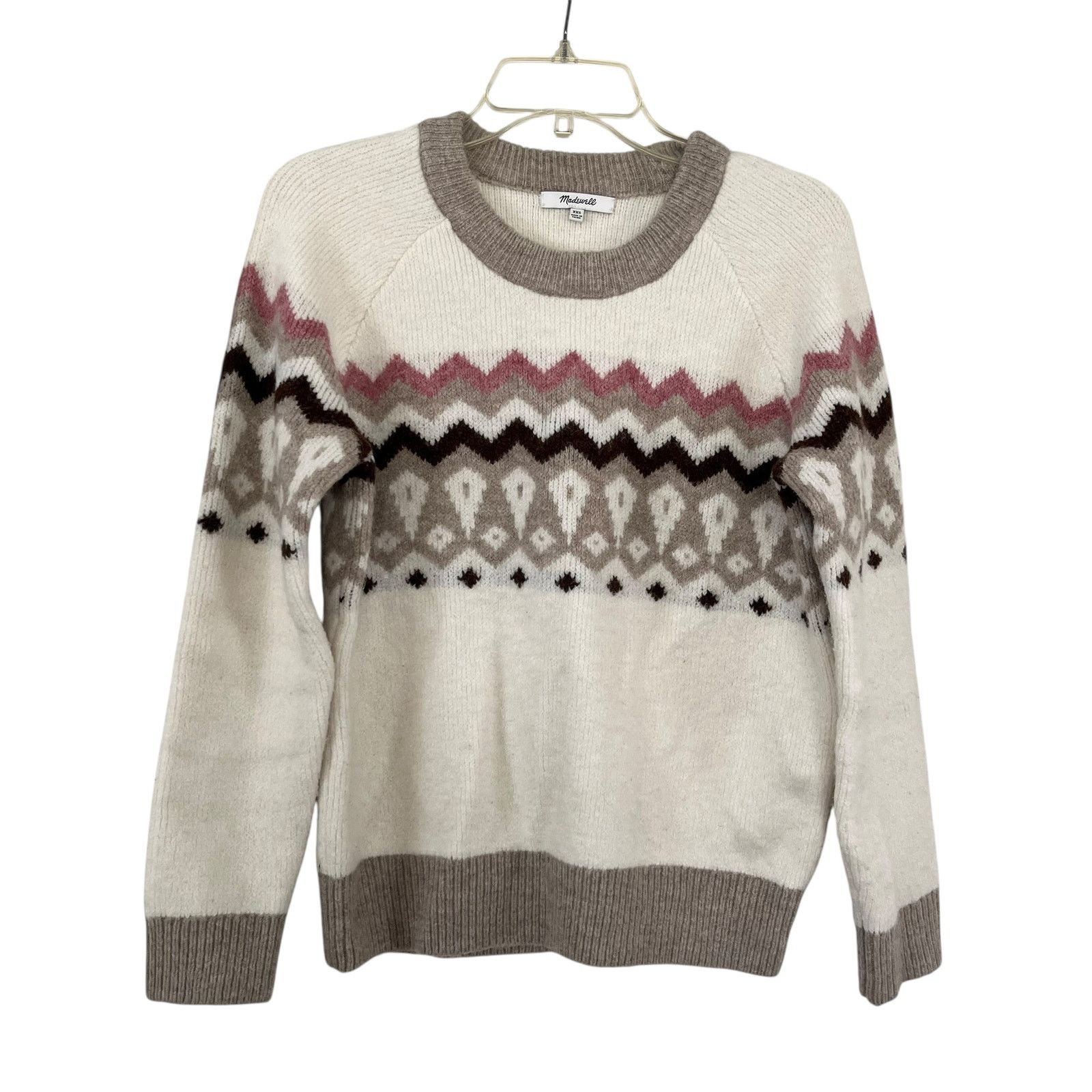 Madewell Madewell Fair Isle Markham Pullover Wool Alpaca Sweater Size XXS / US 00 / IT 34 - 3 Thumbnail