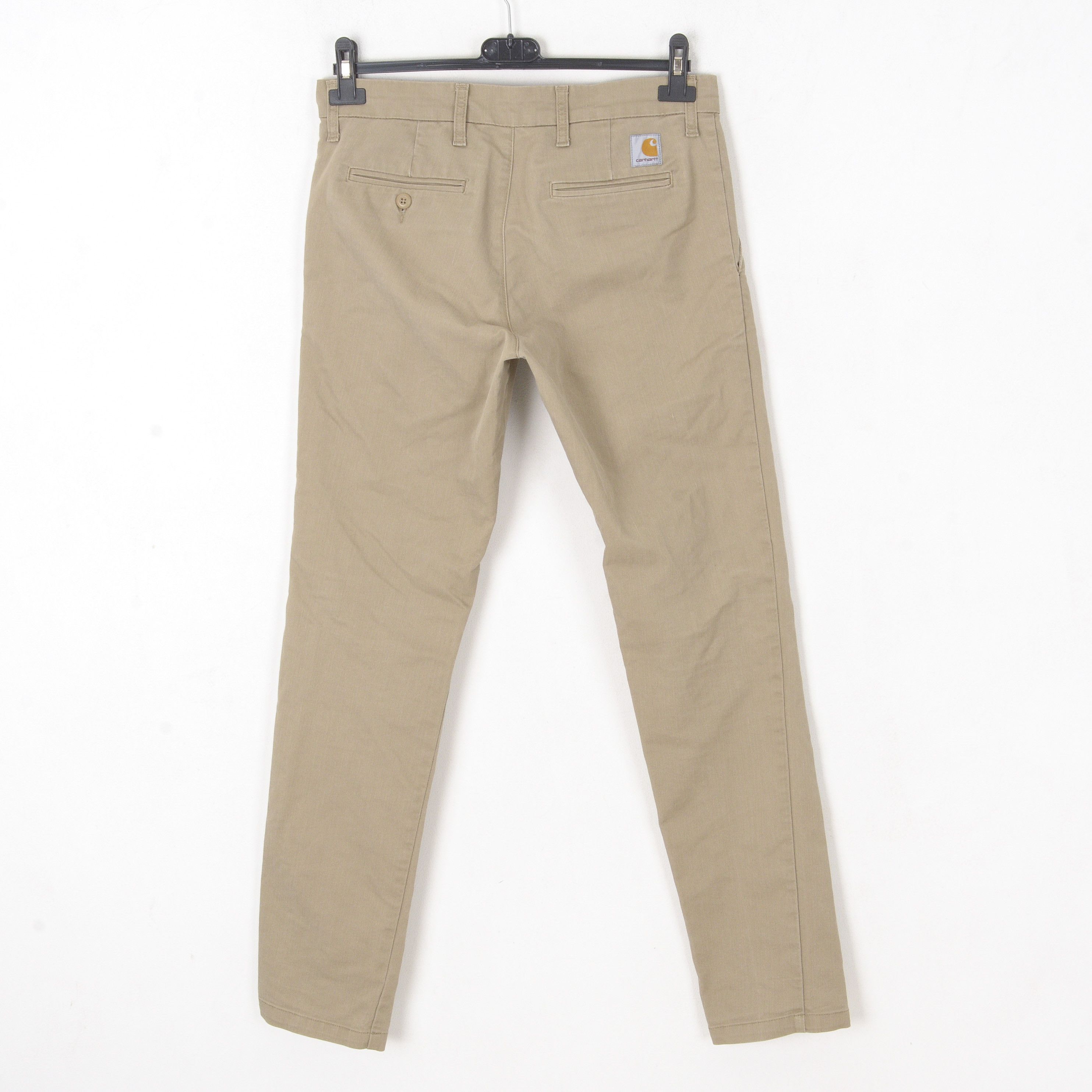 Carhartt Sid Pant Men W30 L32 Slim Tapered Fit Trousers Stretch Beige Size US 30 / EU 46 - 3 Thumbnail