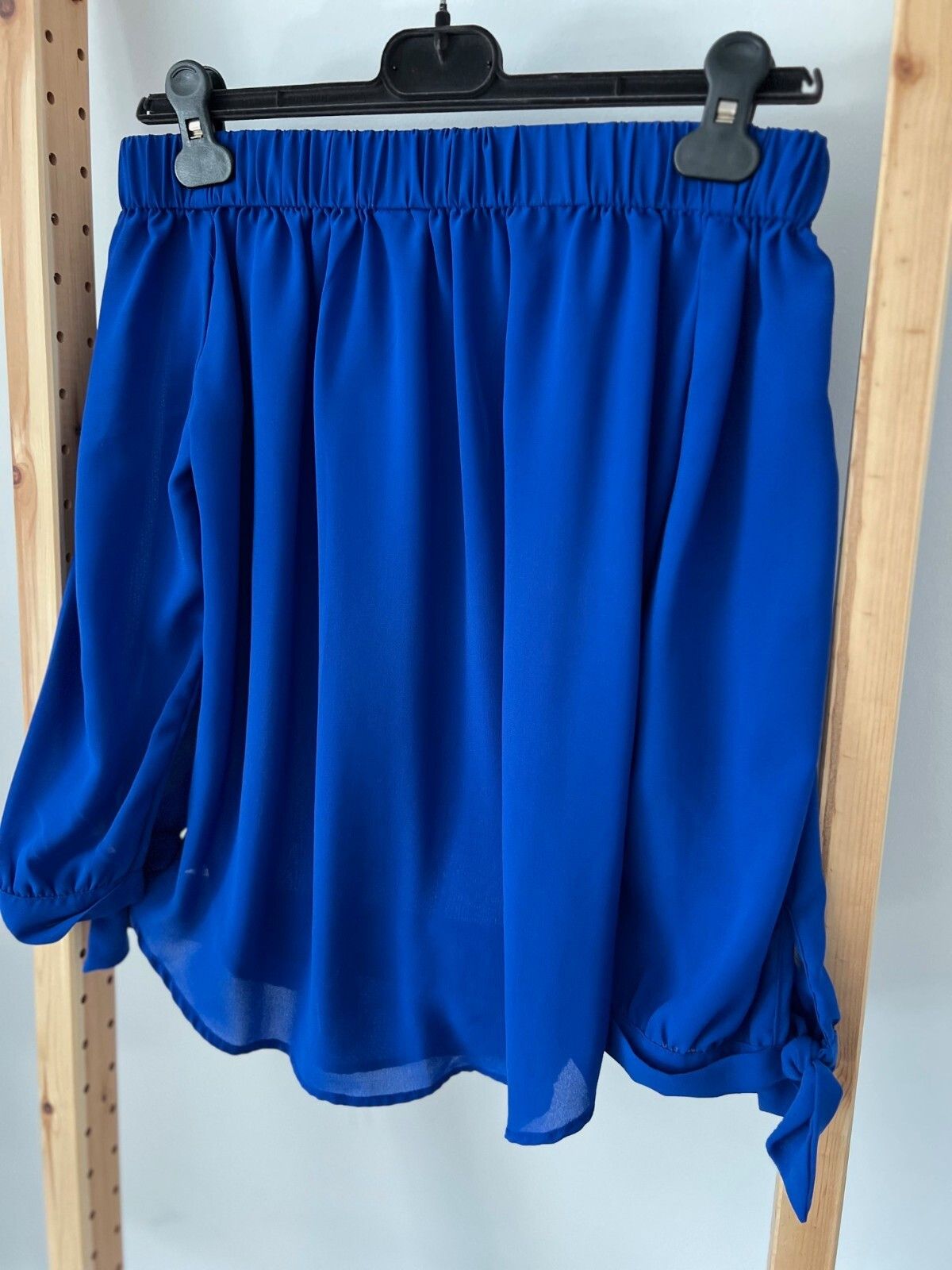 Other Japna Off Shoulder Blue Sheer Blouse Top ( S ) Size S / US 4 / IT 40 - 2 Thumbnail