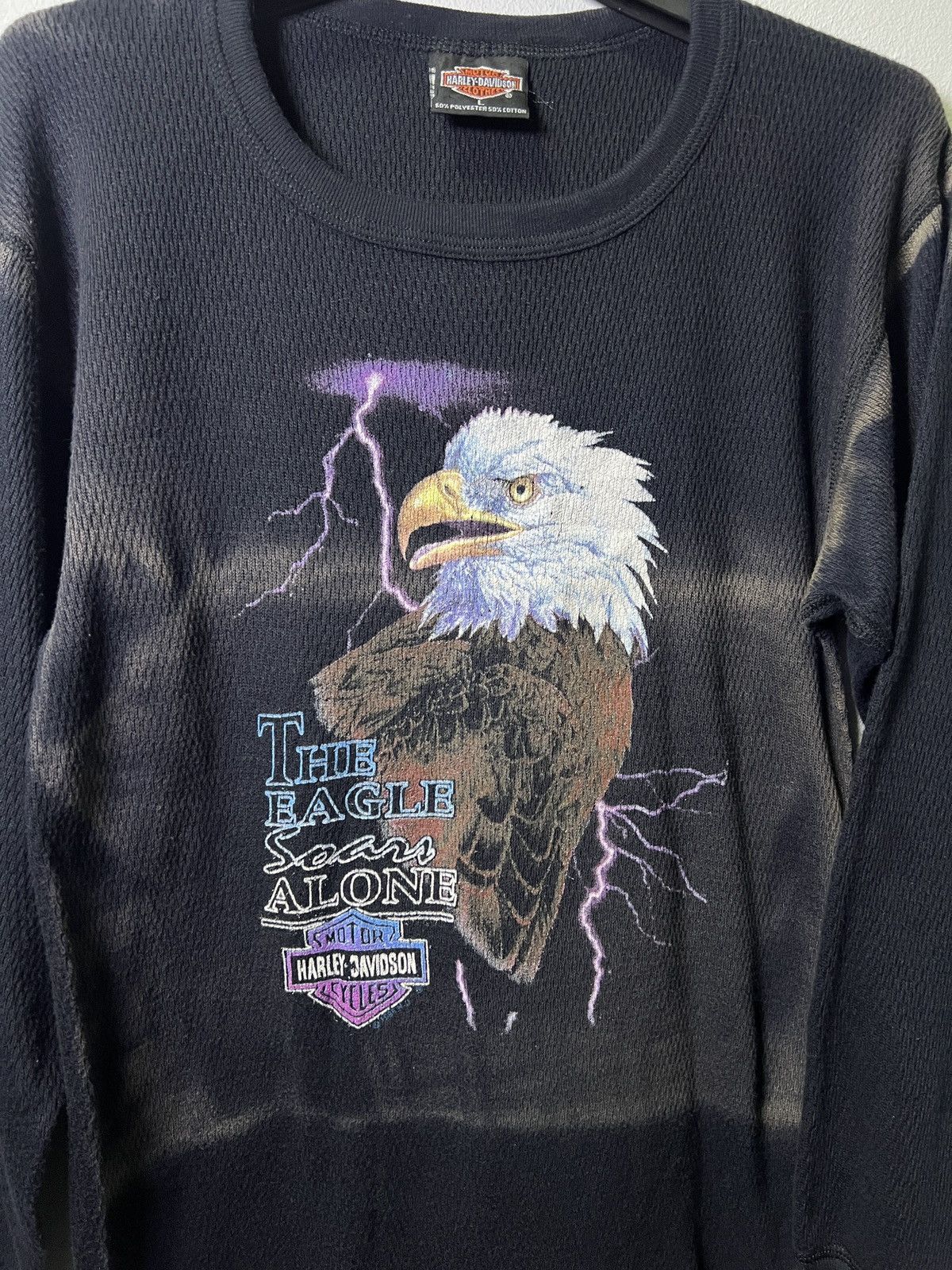 Harley Davidson Vintage Harley Davidson “Soar Alone” Tee 1995 Size US S / EU 44-46 / 1 - 5 Thumbnail