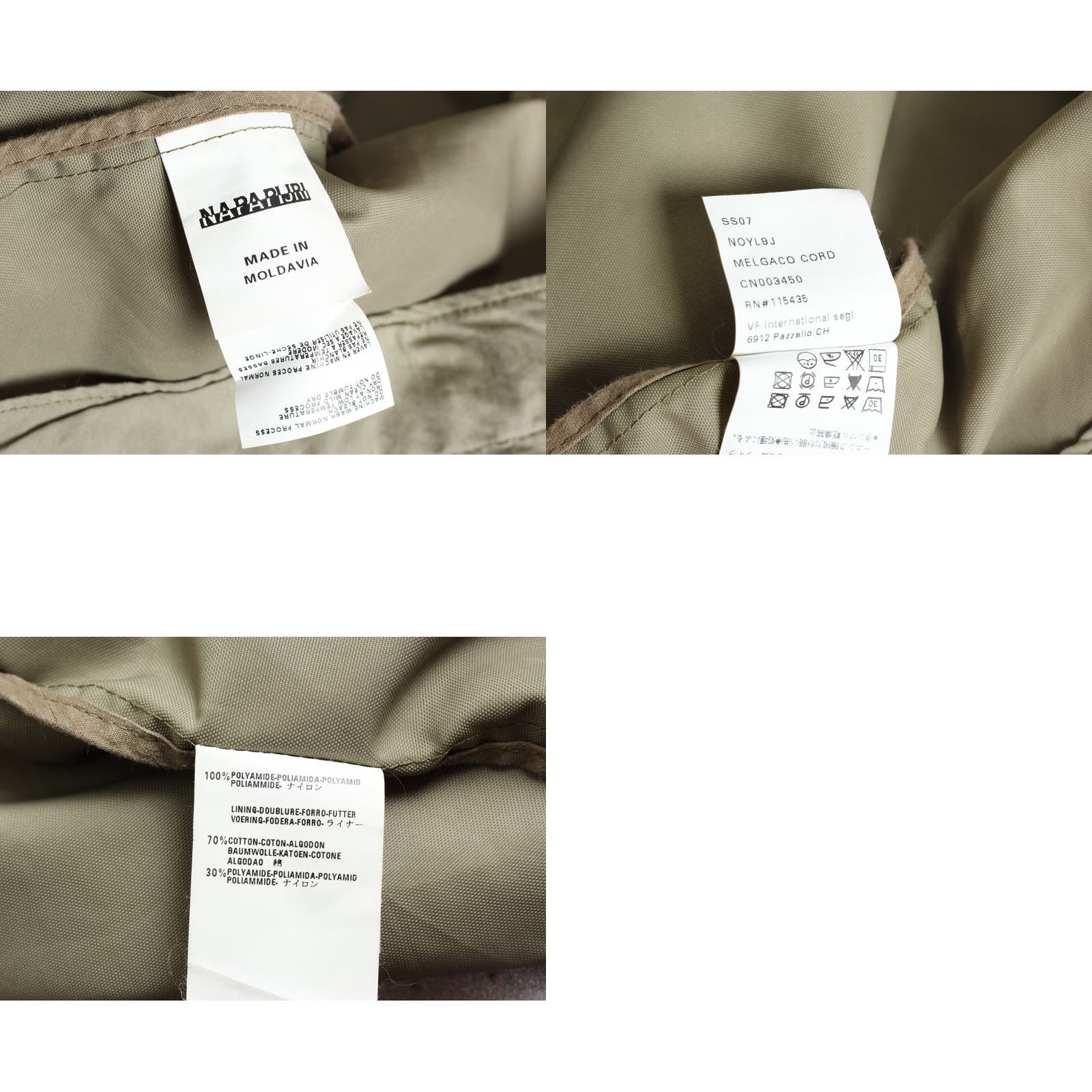Napapijri NAPAPIJRI Jacket Men XL Khaki Stone Wash Treatment Used Effect Full Zip Canvas Pocket Logo Casual Modern 90s? Size US XL / EU 56 / 4 - 8 Thumbnail