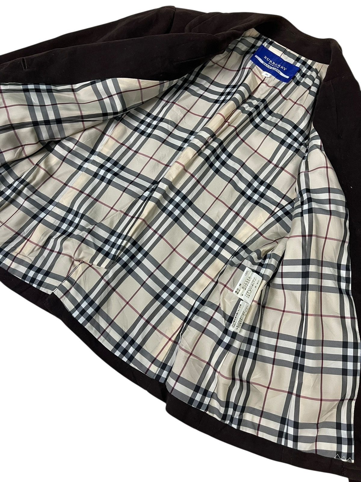 Burberry Burberry Blue Label Brown Velvet Cropped Jacket Blazer Size S / US 4 / IT 40 - 12 Thumbnail
