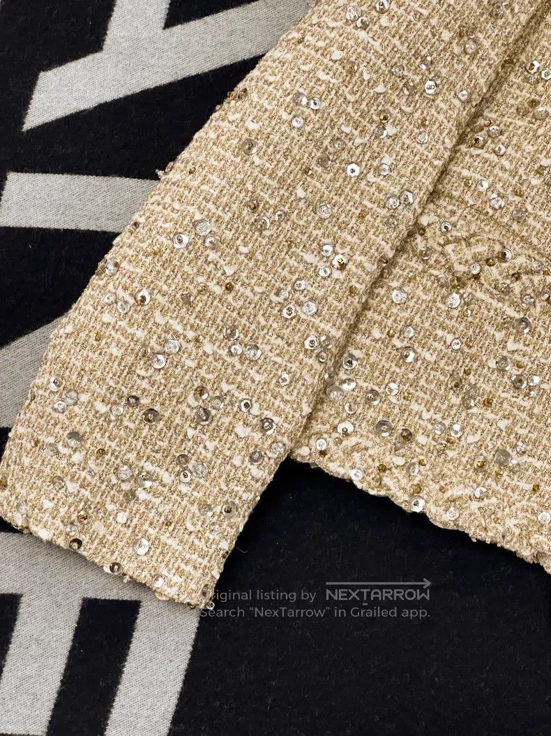 Valentino Valentino Gold embroidered beaded sequins willow nails imp Size XS / US 0-2 / IT 36-38 - 5 Thumbnail