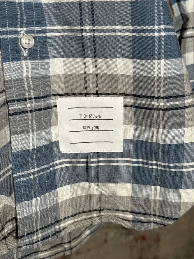 Thom Browne Thom Browne Blue White Plaid Shirt. Size US L / EU 52-54 / 3 - 5 Thumbnail