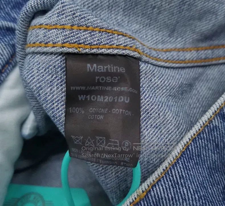 Martine Rose Martine Rose Full-print logo denim jacket Size US S / EU 44-46 / 1 - 8 Thumbnail