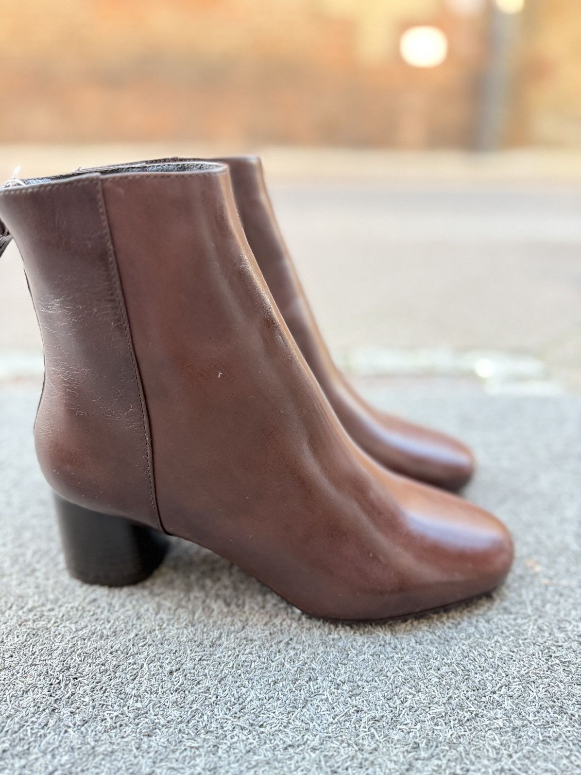 Sandro Brown Leather Ankle Boots Sandro Paris Women’s Size 36 Size US 6.5 / IT 36.5 - 8 Thumbnail