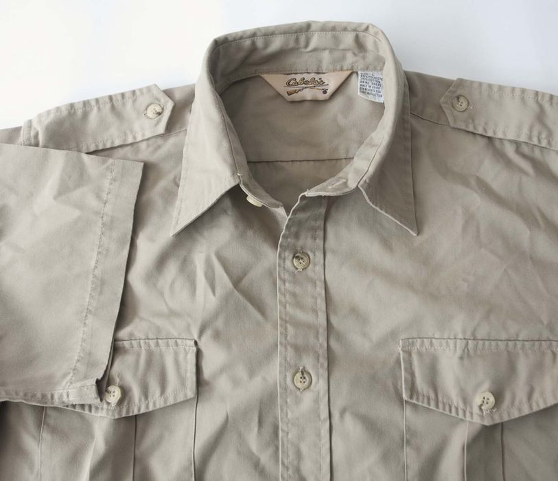 Cabelas Cabelas Shirt Short Sleeve Safari Size L Grailed