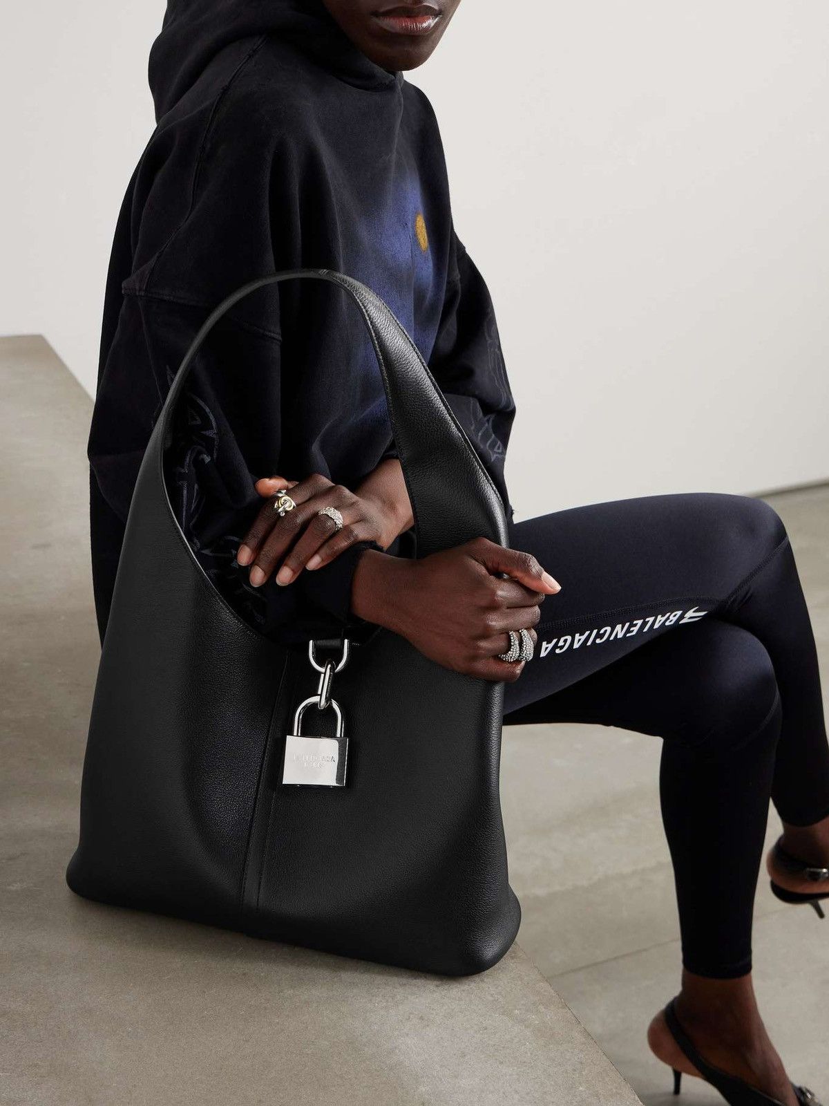 Balenciaga North-South medium leather tote bag Size ONE SIZE - 3 Thumbnail