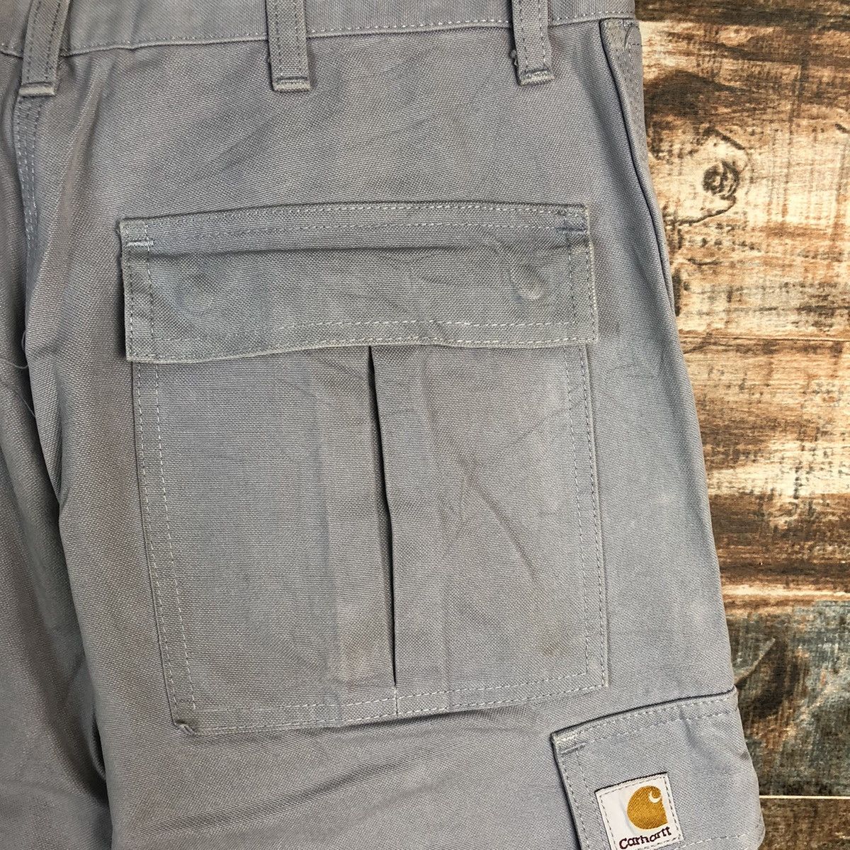 Carhartt DL Carhatt Grey Cargo Multipocket Pants #C109 Size US 32 / EU 48 - 17 Thumbnail