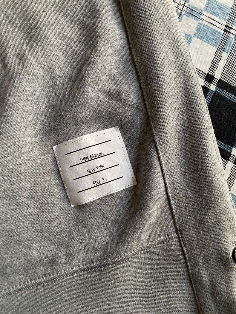 Thom Browne Thom browne Classic sports four-bar round-neck pullover swe Size US L / EU 52-54 / 3 - 3 Thumbnail