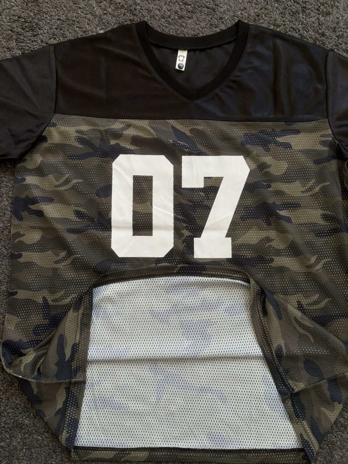 Vintage Vintage oversize unisex military black 07 football jersey Size US M / EU 48-50 / 2 - 8 Thumbnail