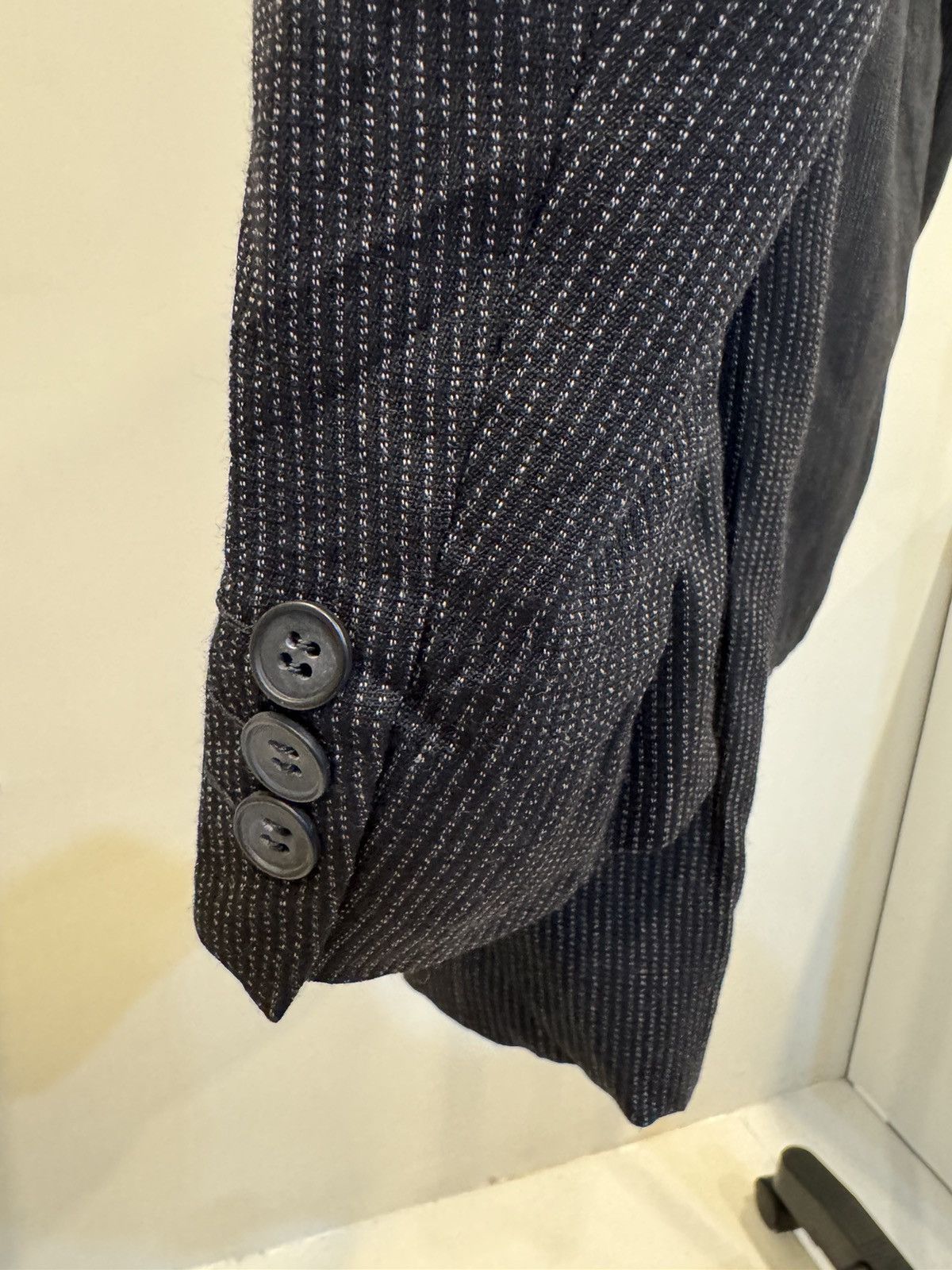 Yohji Yamamoto Yohji Yamamoto Wabash Striped Blazer Size 38S - 4 Thumbnail