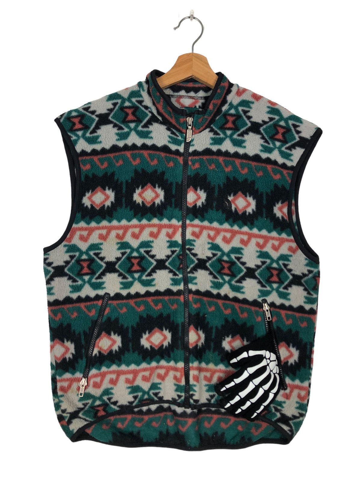 The North Face 🔥90’s Vintage The North Face Fleece Vest Made in USA Aztec Size US M / EU 48-50 / 2 - 1 Thumbnail
