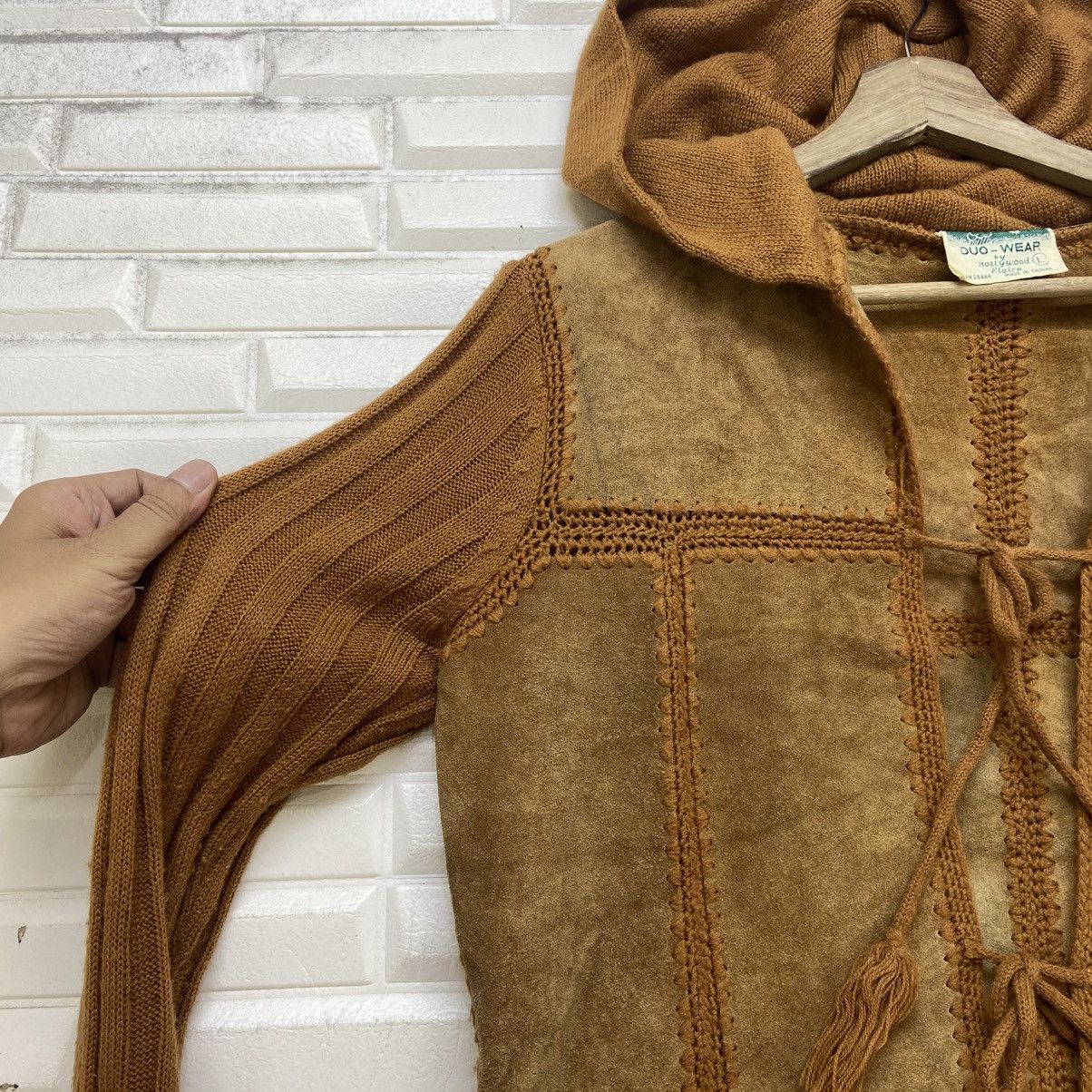 Vintage Vintage 70s Duo-Wear by Hollywood Flaire Leather Jacket Coat Size US XS / EU 42 / 0 - 8 Thumbnail
