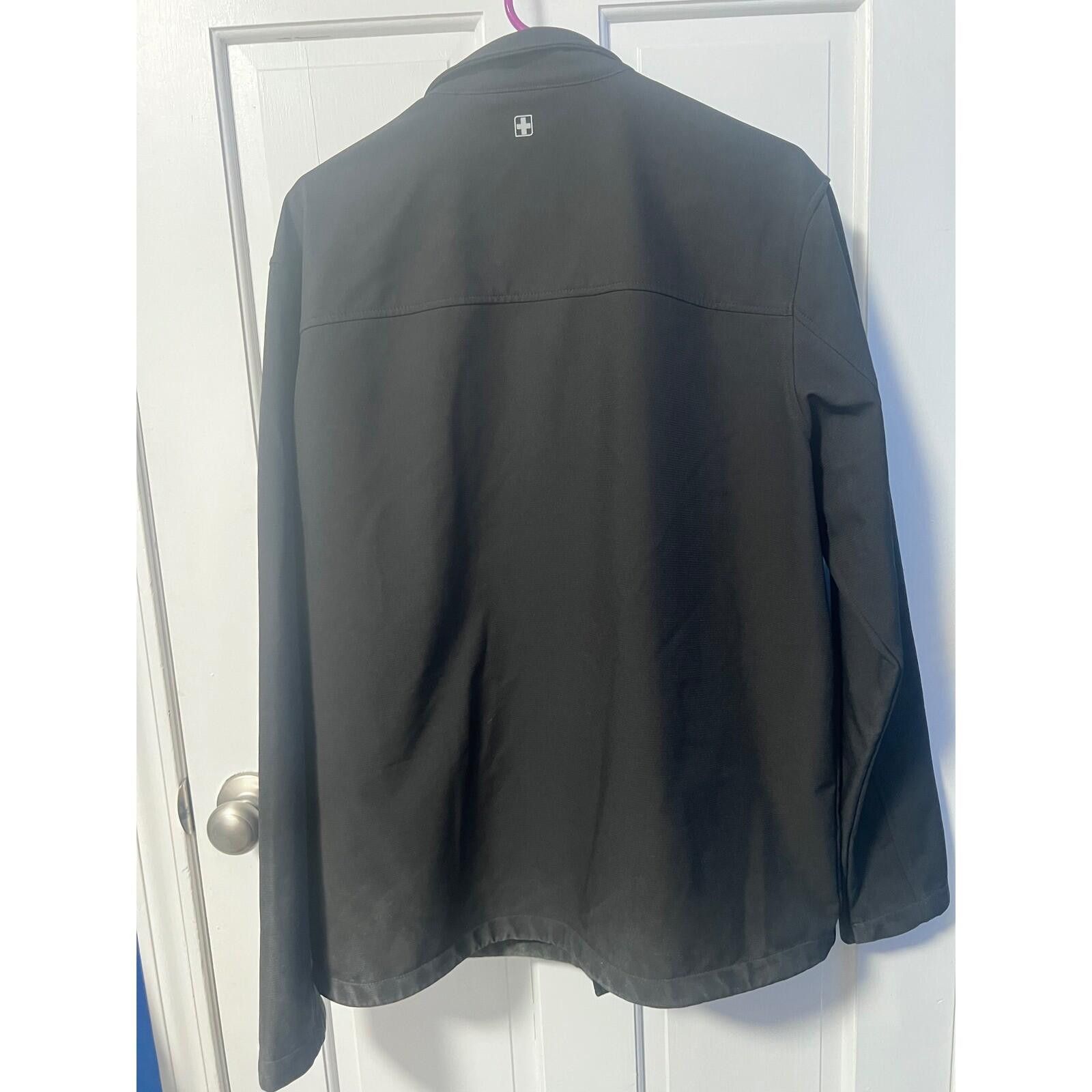 Other Swiss Tech Softshell Jacket Mens L Black Full Zip Stretch Size US L / EU 52-54 / 3 - 5 Thumbnail