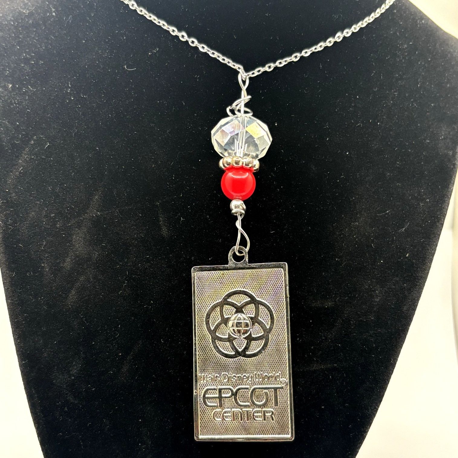 Disney Silver & Red Epcot Canada Flag Necklace Size ONE SIZE - 3 Thumbnail
