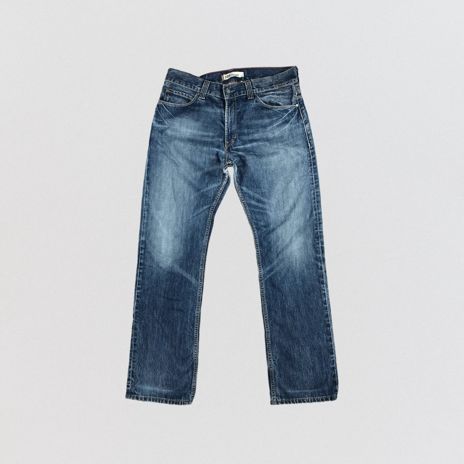 image of Blue Wash Levis 506 Jeans-Jm2283, Men's (Size 37)