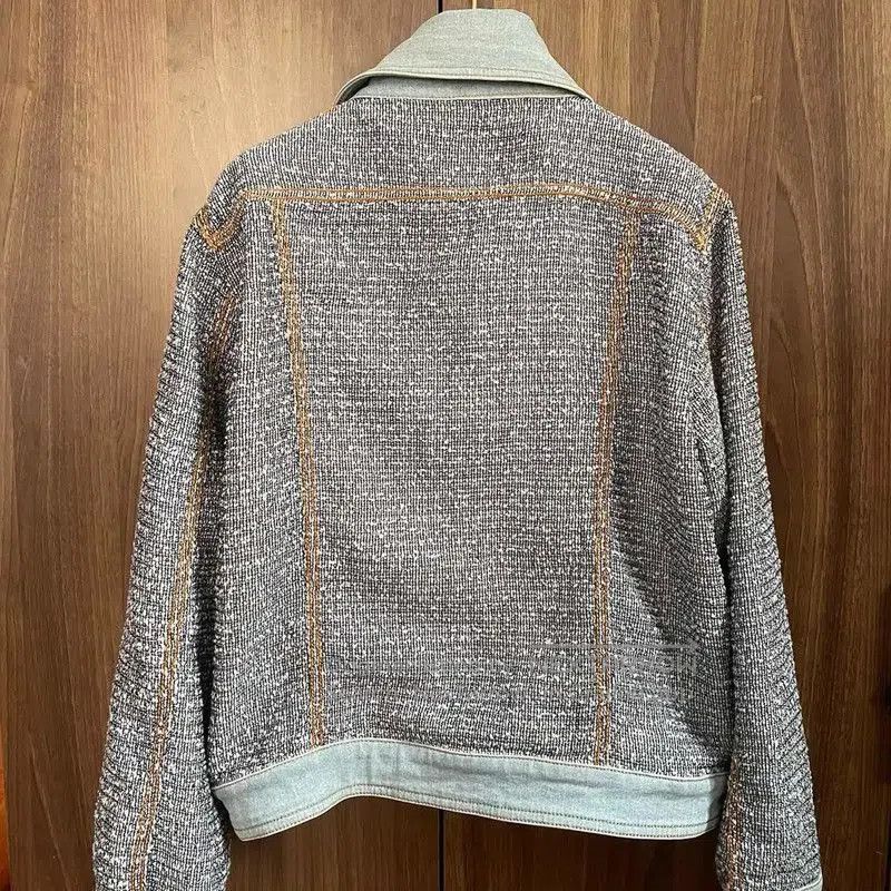 Chanel Chanel Gray Cotton Blend Women's Jacket . Size S / US 4 / IT 40 - 1 Thumbnail