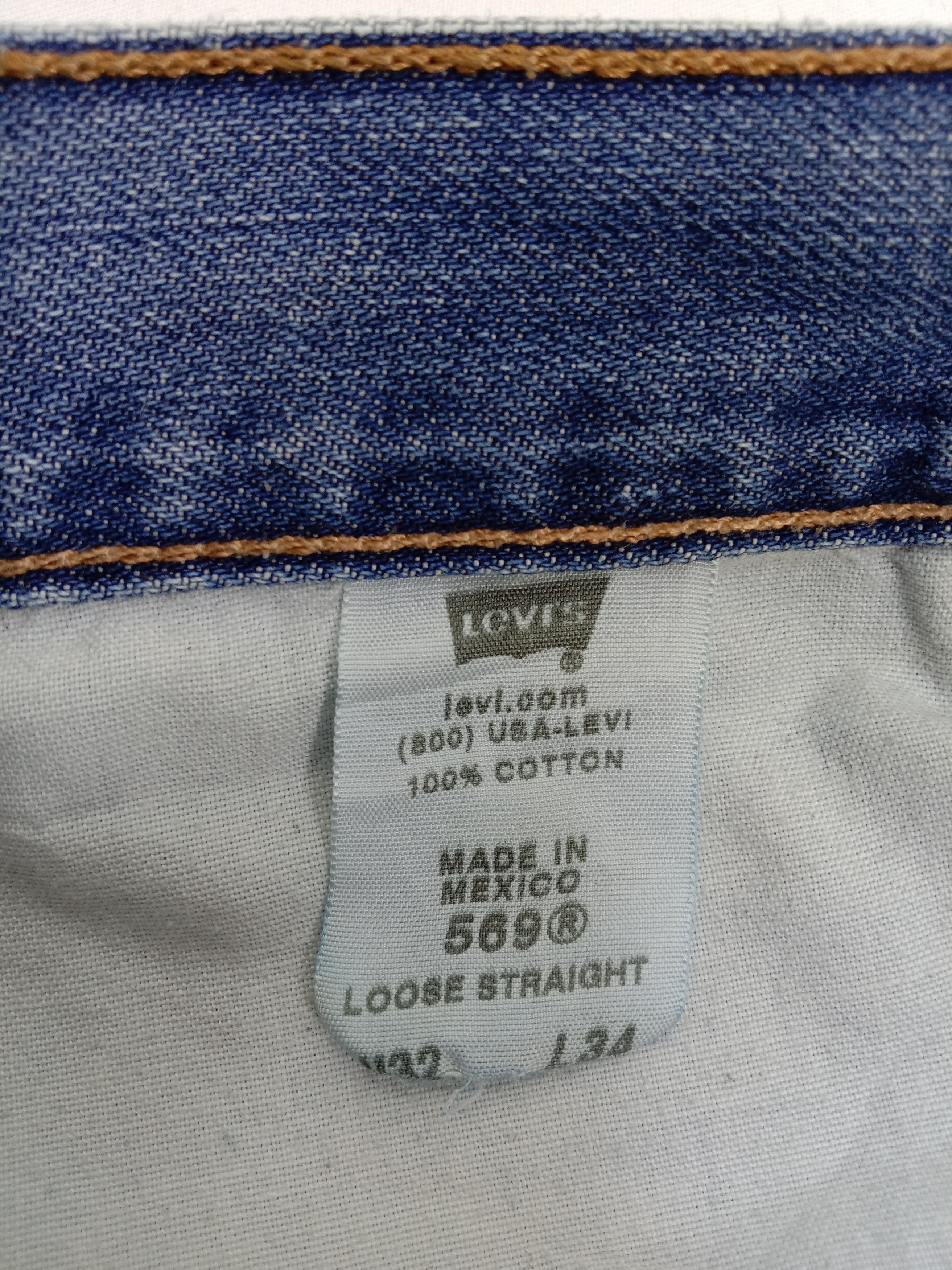 Levi's Vintage Levi's 569 Jeans Dirty Wash Loose Straight Denim Size US 32 / EU 48 - 14 Thumbnail