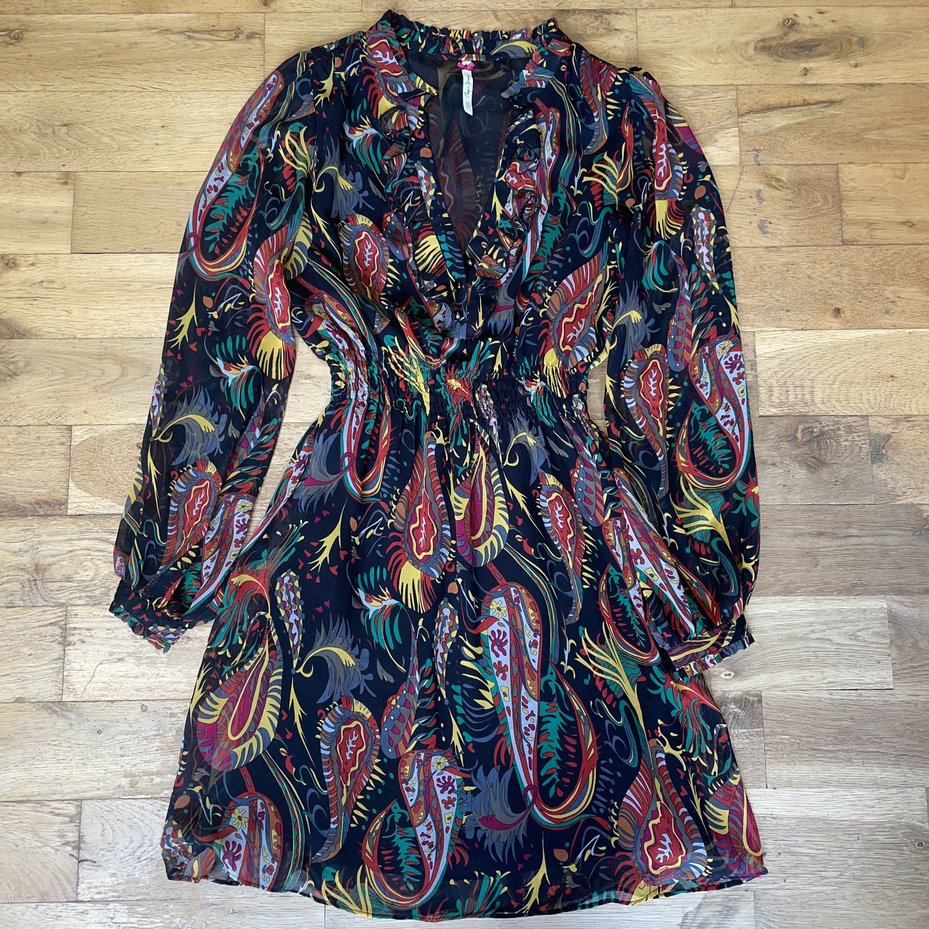Pepe Jeans Pepe Jeans Women's Fashionable Dress Flowers Summer Size S Size S / US 4 / IT 40 - 1 Thumbnail