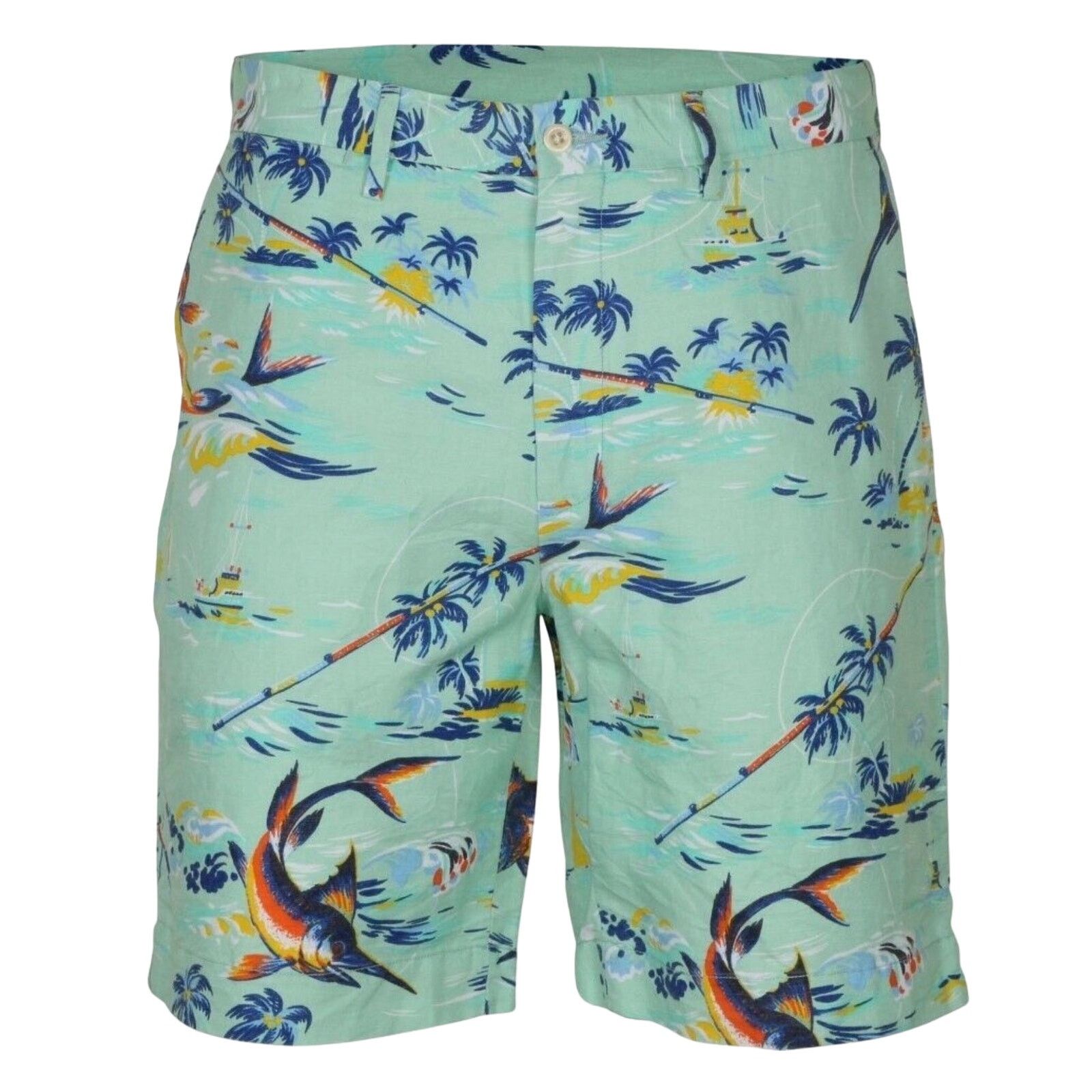 Polo Ralph Lauren Polo Ralph Lauren Marlin Fishing Linen Shorts 30 Tropical Size US 30 / EU 46 - 1 Thumbnail