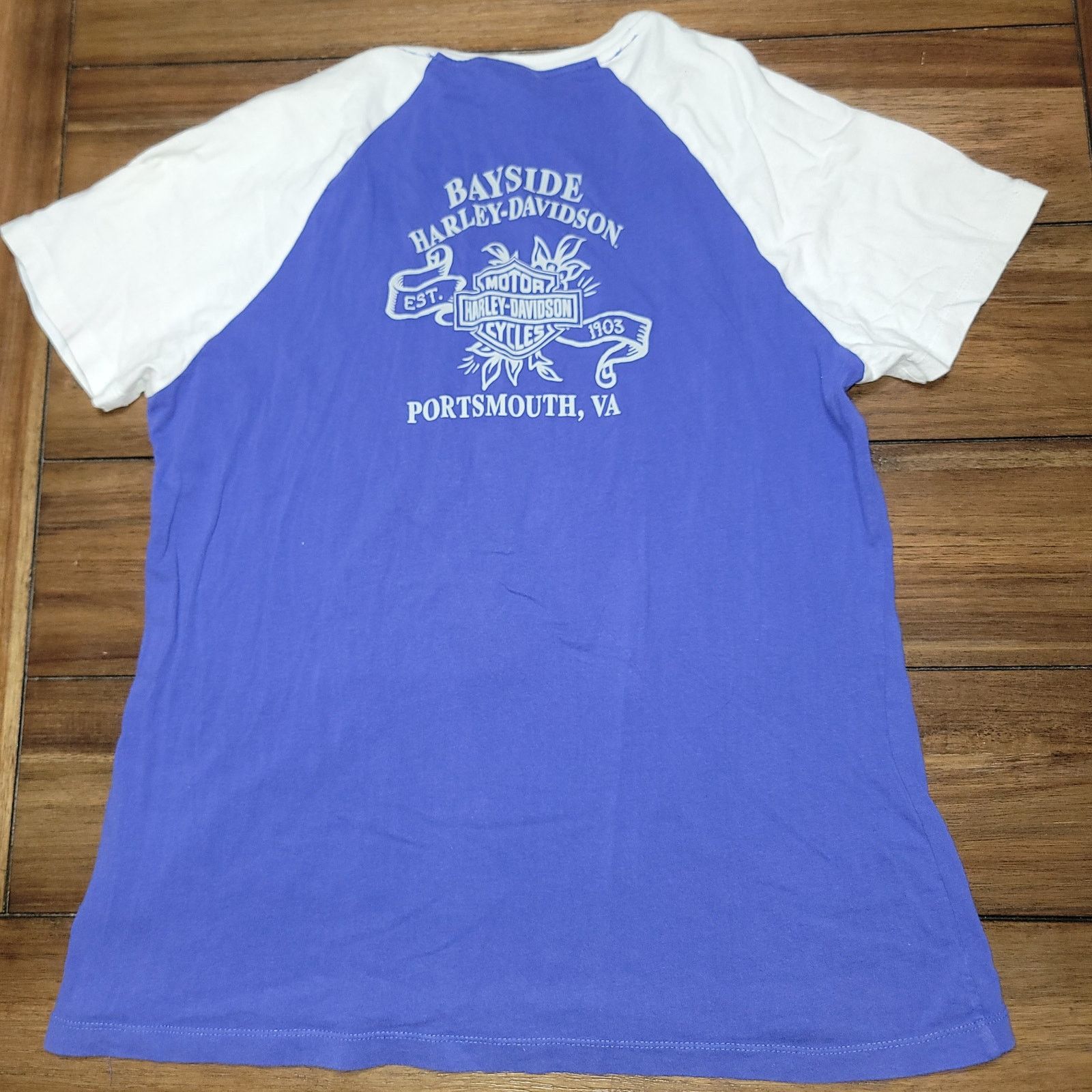 Harley Davidson Harley-Davidson Tee "Bayside HD Portsmouth, VA" -Size Large Size L / US 10 / IT 46 - 3 Thumbnail