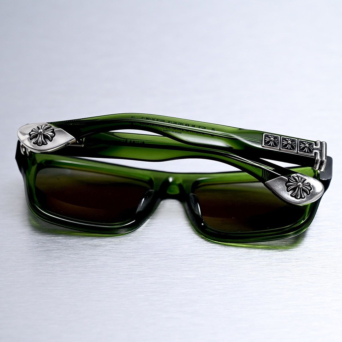 Chrome Hearts CHROME HEARTS SLUSS BUSSIN II DARK OLIVE SUNGLASSES Size ONE SIZE - 9 Thumbnail