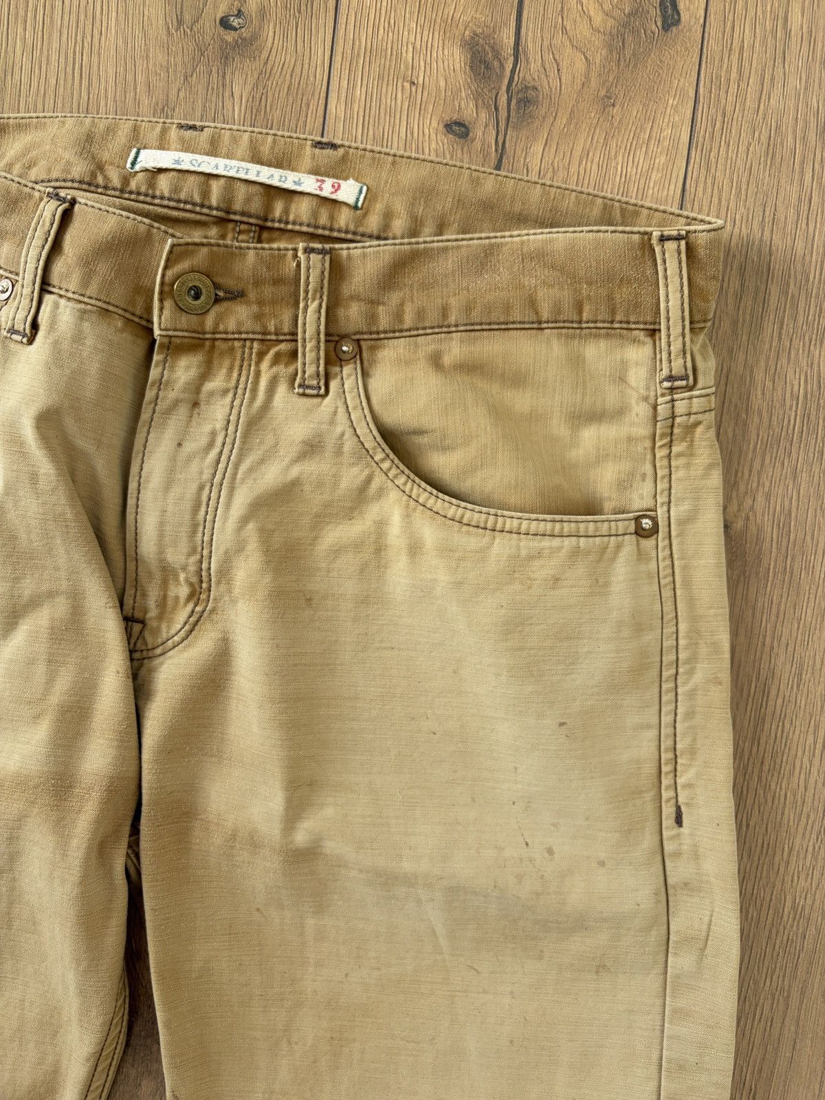 Scarti-Lab Scarti-Lab Stained Faded Sand Chino 06RS SG824 Size US 32 / EU 48 - 4 Thumbnail