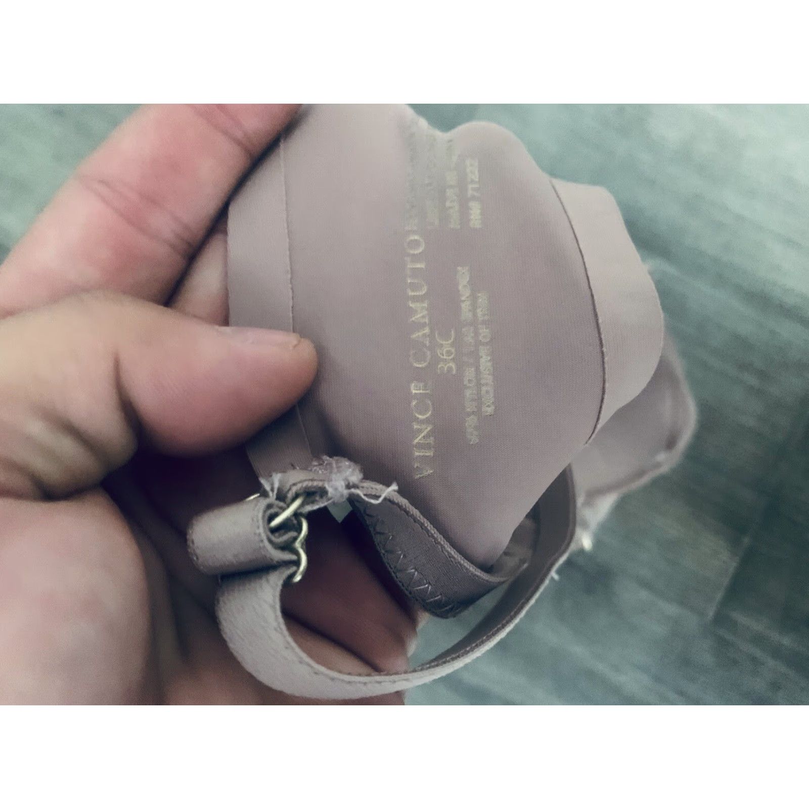 Vince Camuto Vince Camuto Womens Bra 36C Pink Underwired Padded Push Up Adjustable Straps 71222 Ladies Mens Womens Girls Size ONE SIZE - 4 Thumbnail