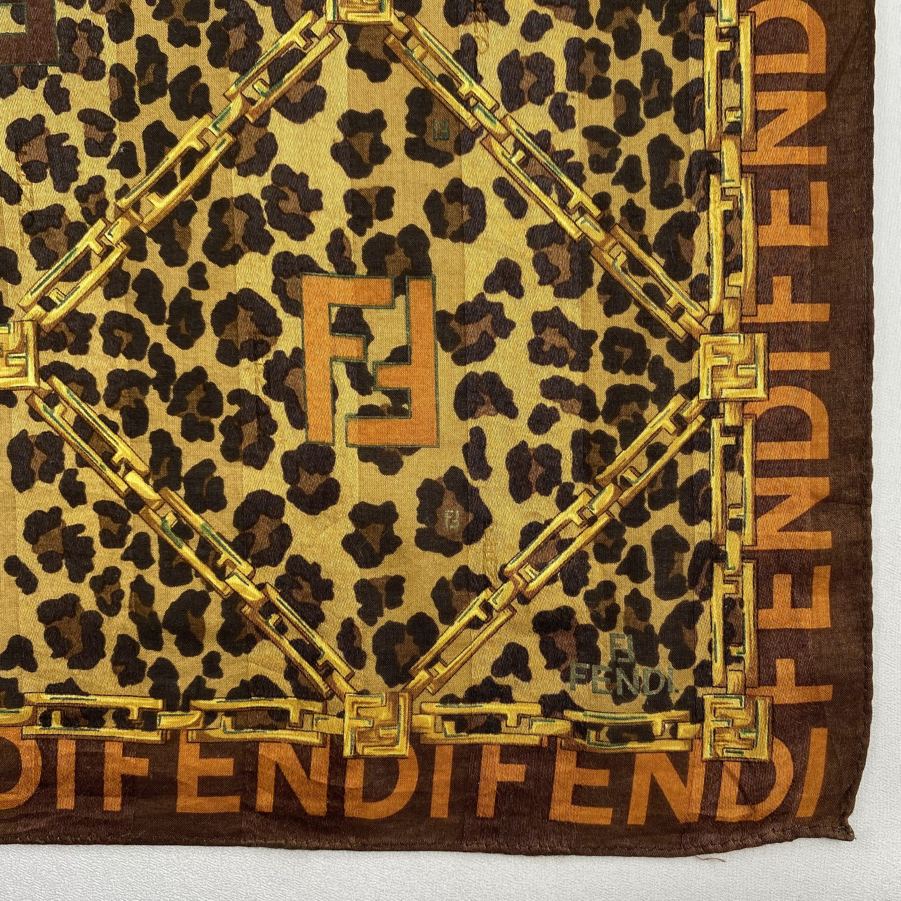 Vintage Fendi Handkerchief / Neckerchief / Bandana-P1711 Size ONE SIZE - 3 Thumbnail