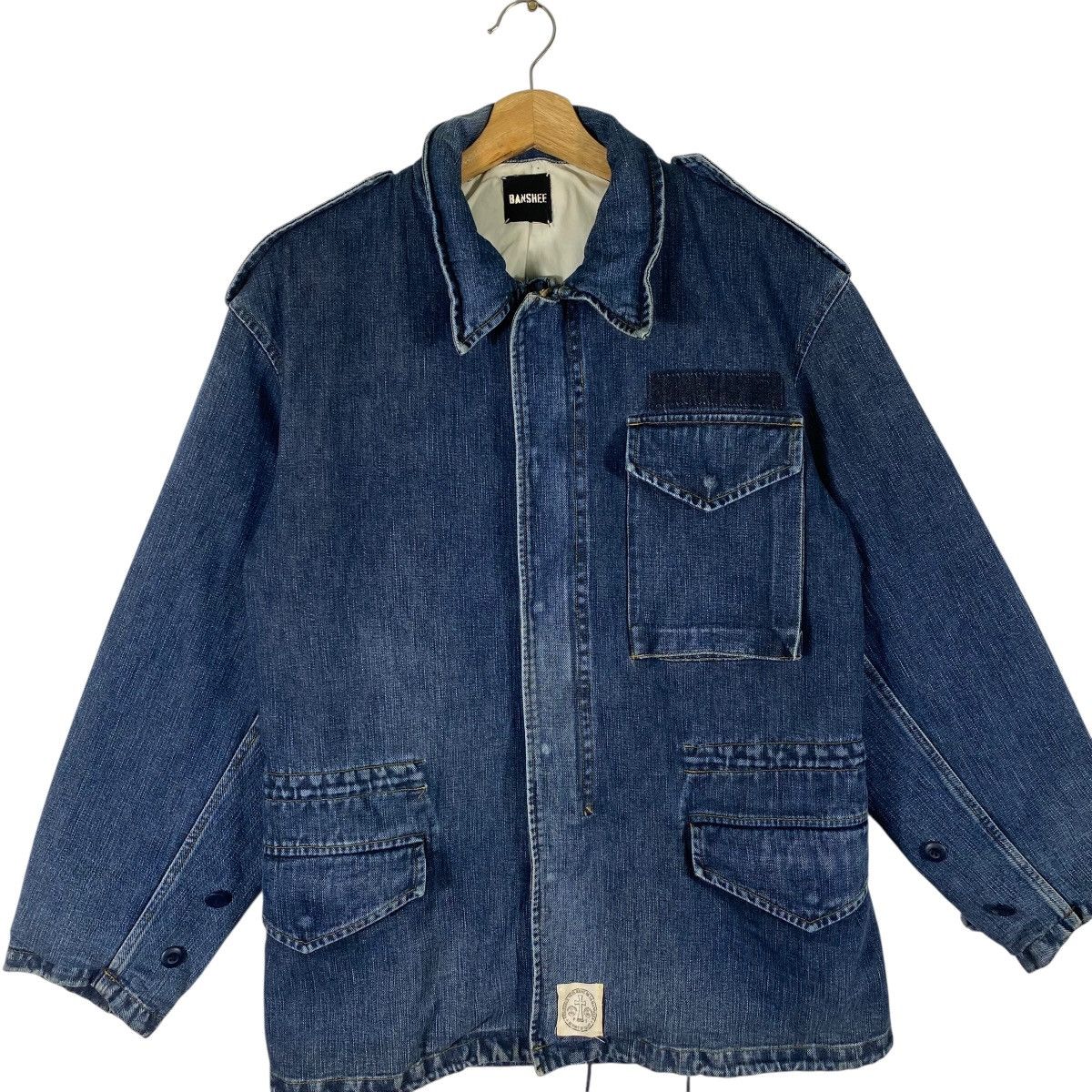 Japanese Brand Vintage Banshee Denim Jacket M Size Blue Colour Size US M / EU 48-50 / 2 - 4 Thumbnail