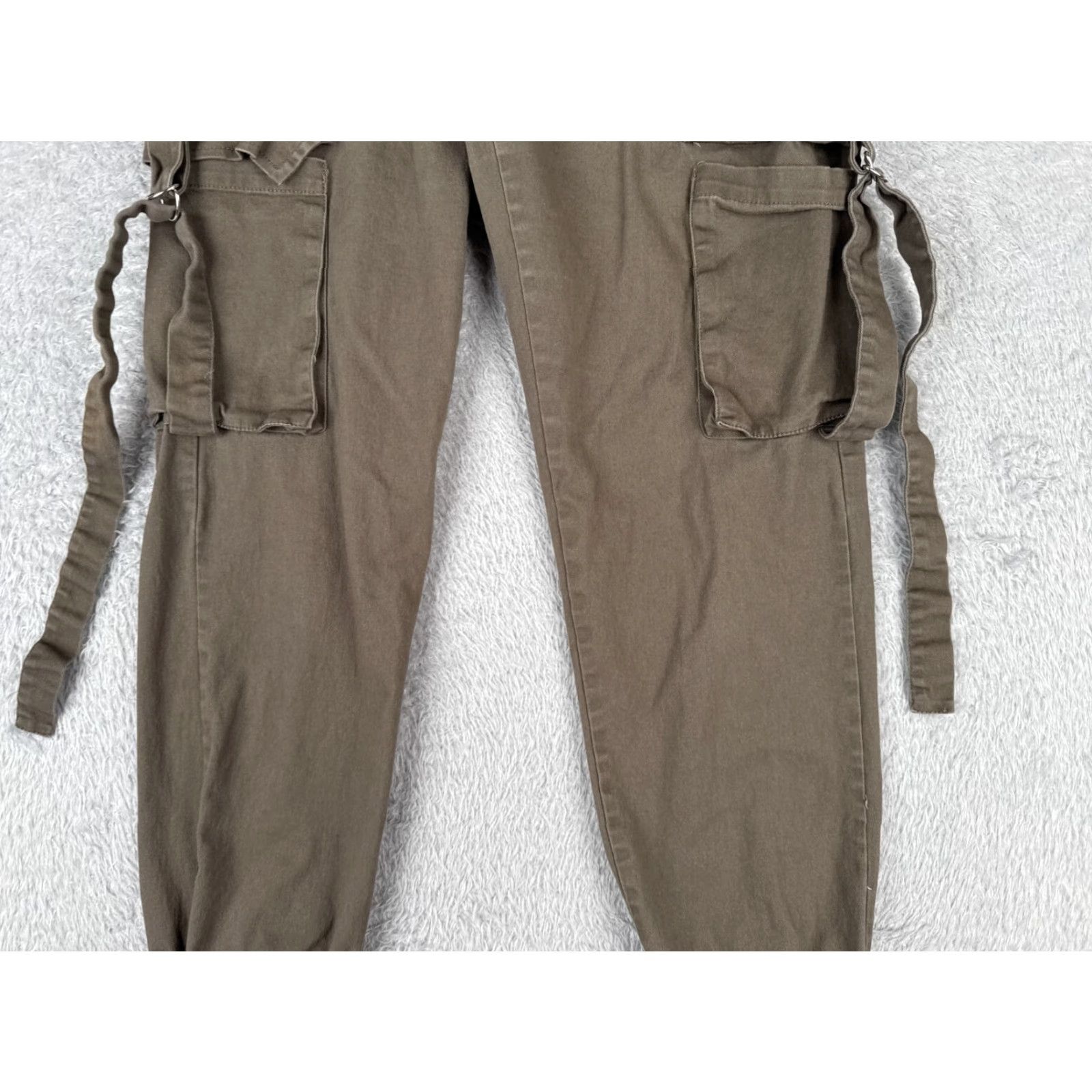 Vintage Streetwear Society Cargo Pants Womens XS Green Army Jogger Cotton 27x26 Size 26" / US 2 / IT 38 - 3 Thumbnail