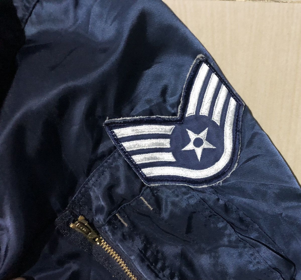 Vintage Vtg USAF Houston MA-1 Bombers Flight Jacket Size US L / EU 52-54 / 3 - 9 Thumbnail