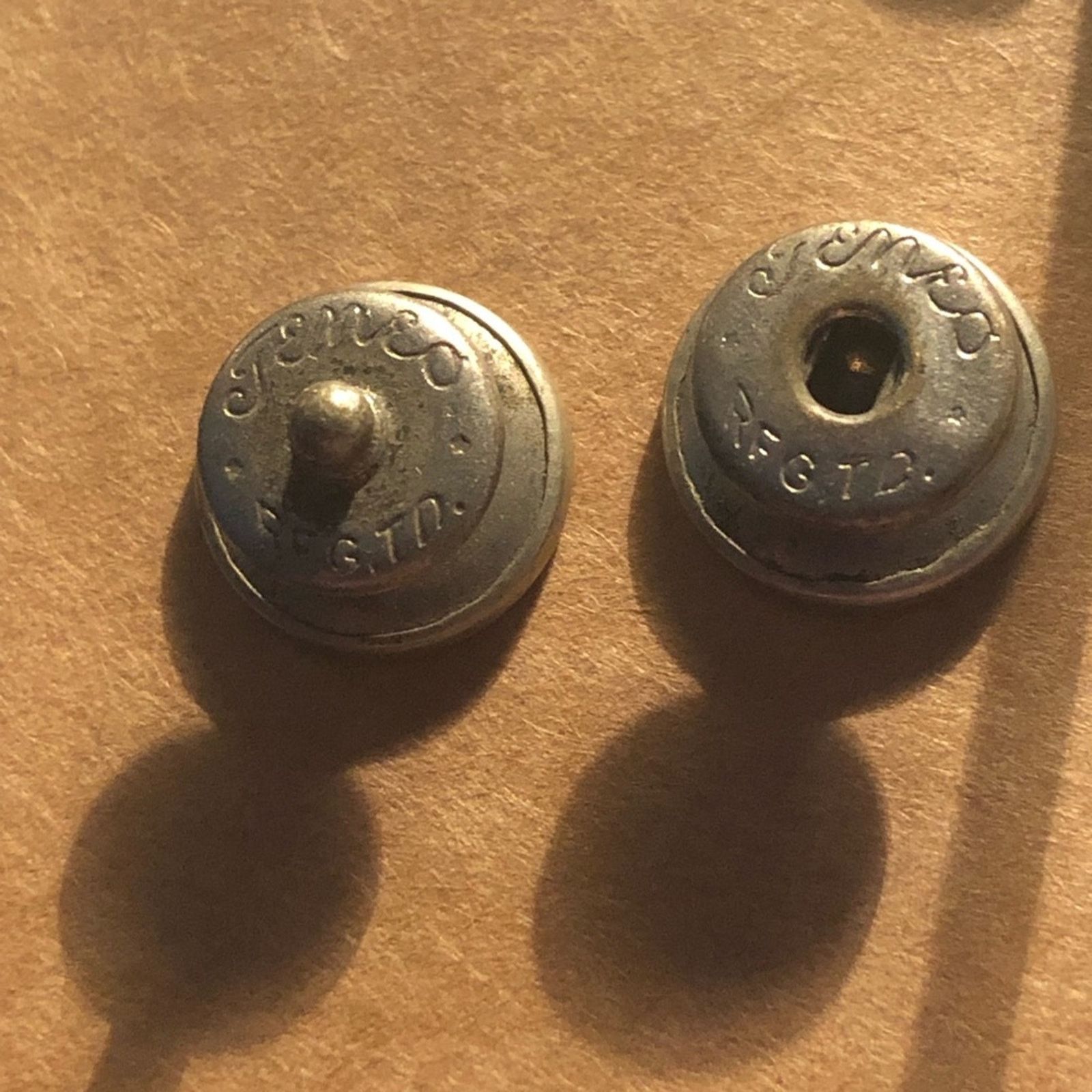 Other Antique 1920s snap button suit uniform cuff link Size ONE SIZE - 7 Thumbnail