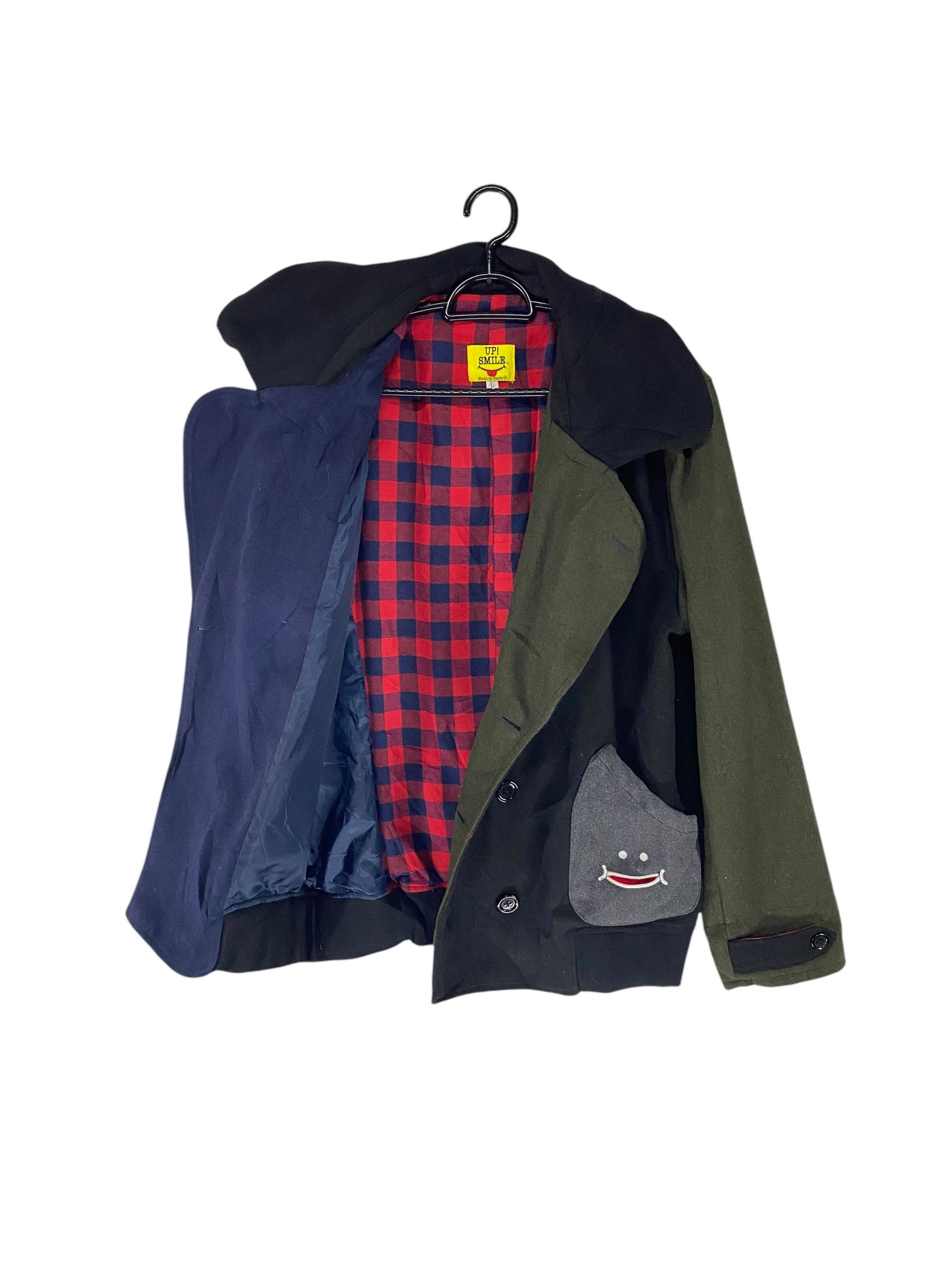 Japanese Brand Up Smile color block double breasted coat Size US S / EU 44-46 / 1 - 3 Thumbnail