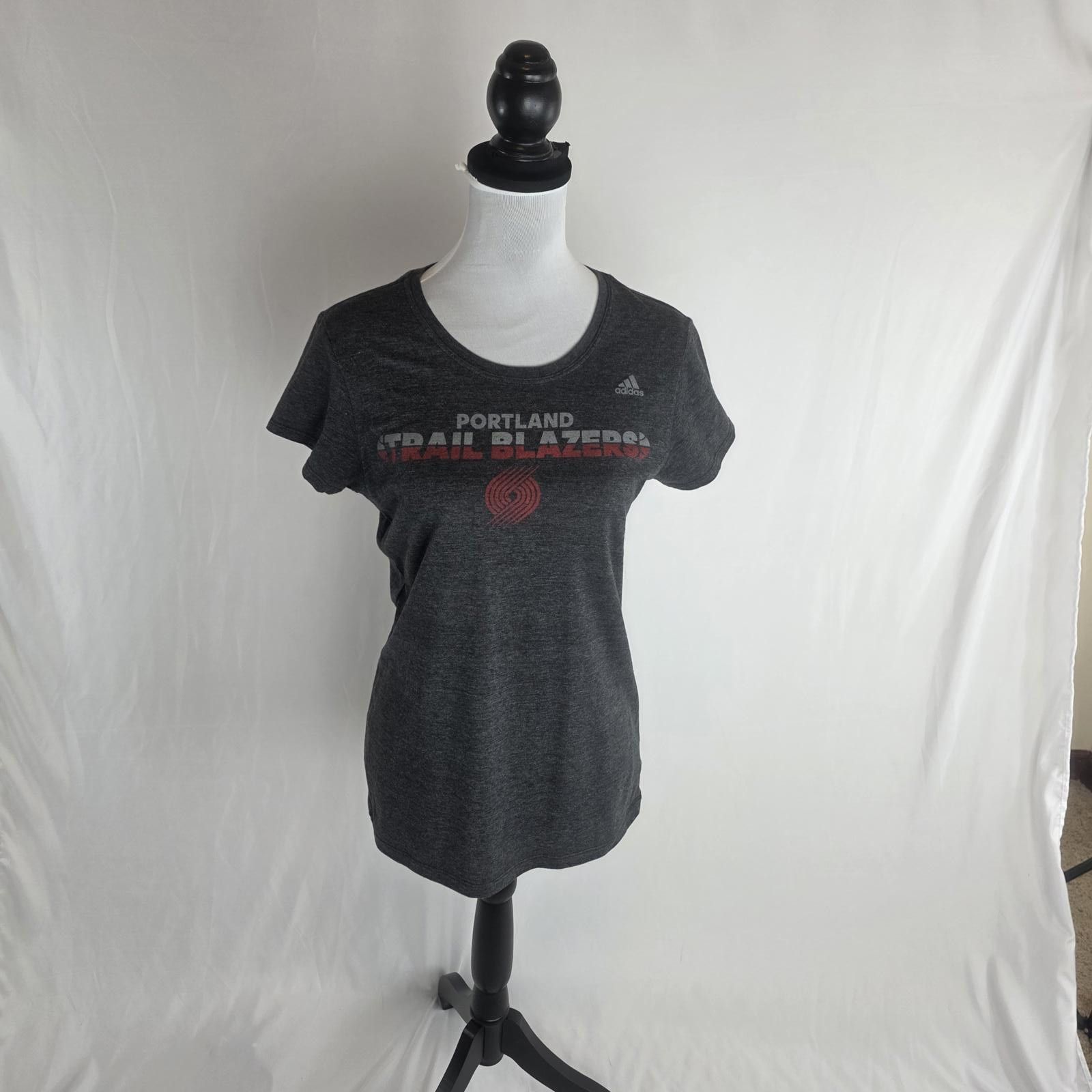 Adidas Portland Trail Blazers Adidas Women's Activewear T-Shirt Size ONE SIZE - 2 Thumbnail