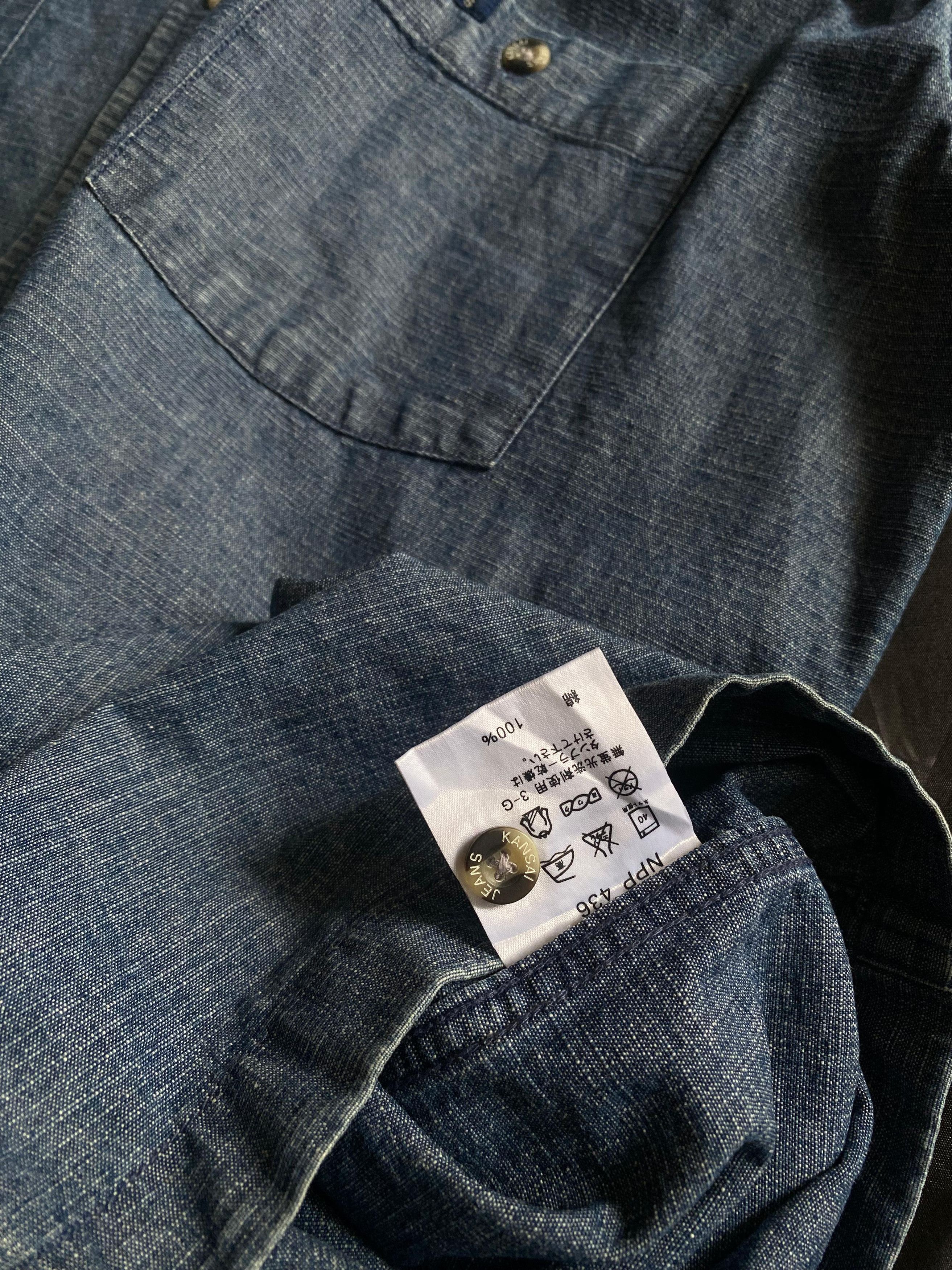 Japanese Brand Japanese Kansai Yamamoto Denim Shirt Size US M / EU 48-50 / 2 - 6 Thumbnail