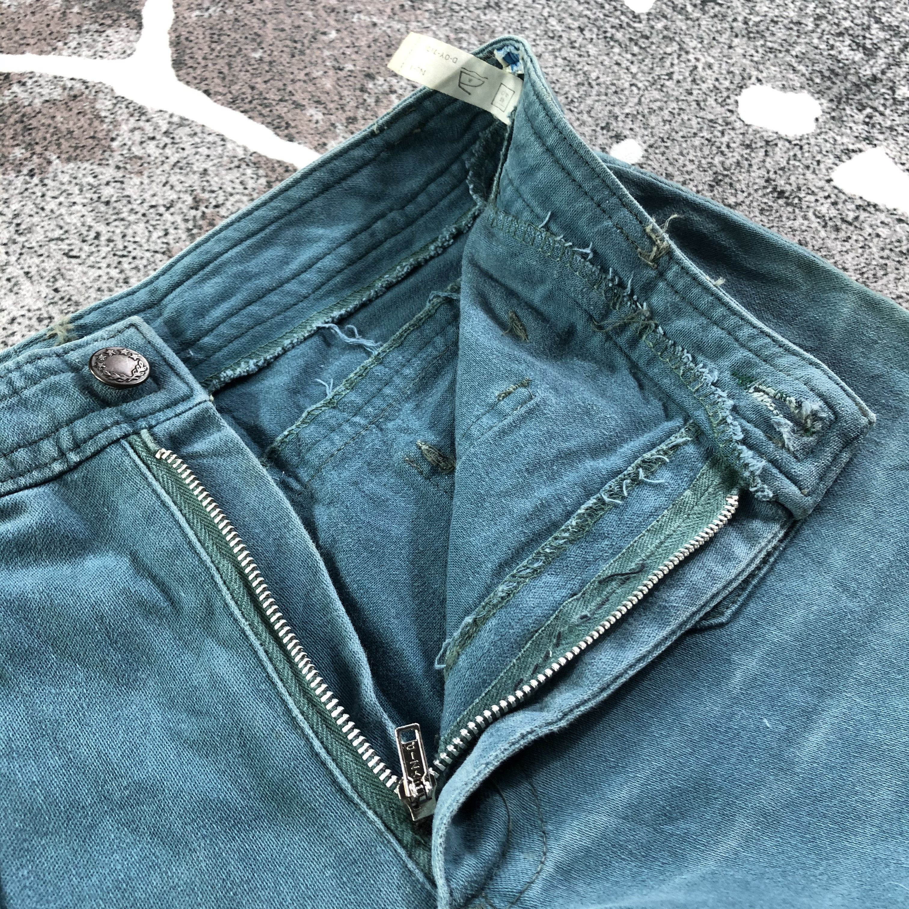 Japanese Brand Vintage Japanese Bush Pants Jeans Flare Denim KJ1810 Size 27" / US 4 / IT 40 - 6 Thumbnail