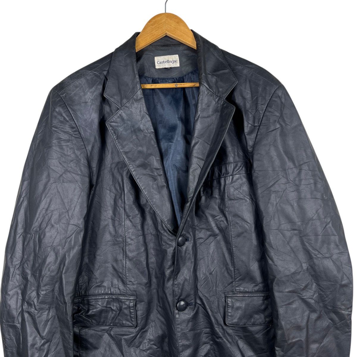 Jean Charles De Castelbajac Vintage Castlebajac Blazer Leather Jacket Size US XL / EU 56 / 4 - 4 Thumbnail